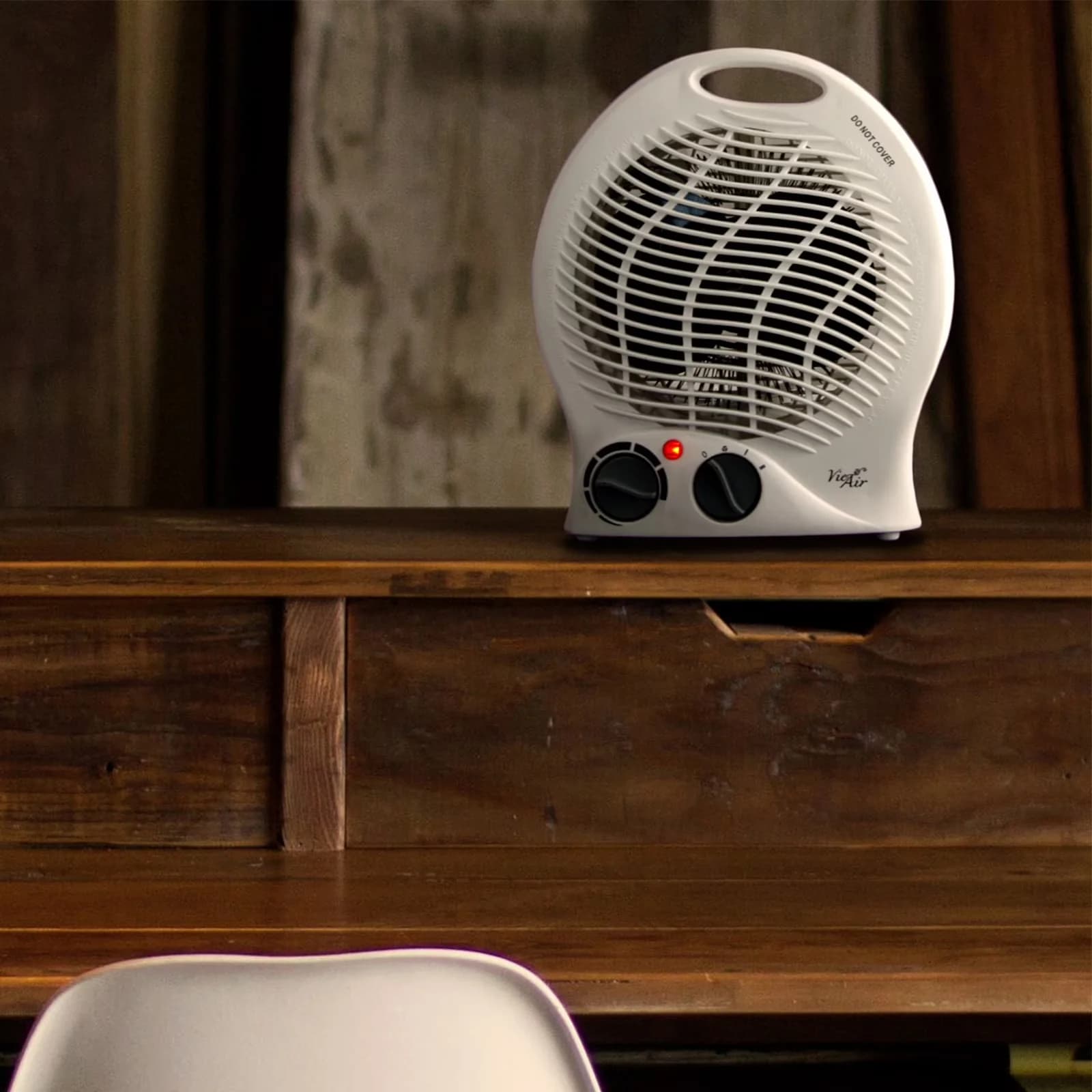 Portable And Electric Space Heater Versatile with 1500W, Adjustable - White Model 9EB039
