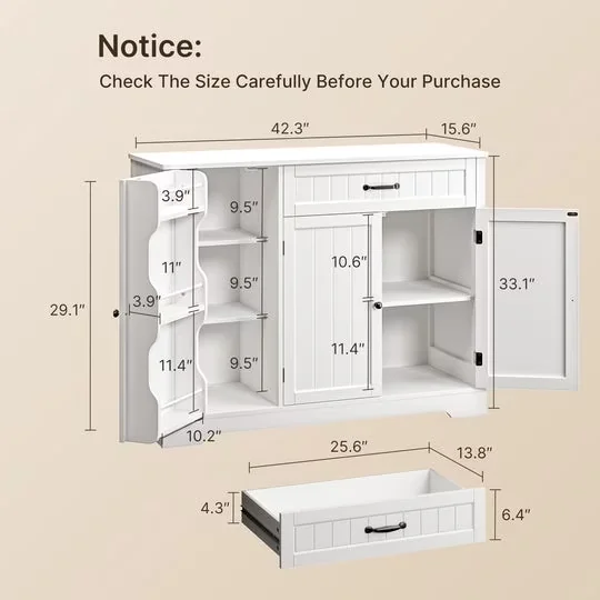 Modern Kitchen Renovation with Farmhouse, Weight: 70.4lbs - Medium Density Fiberboard White Model C0492C