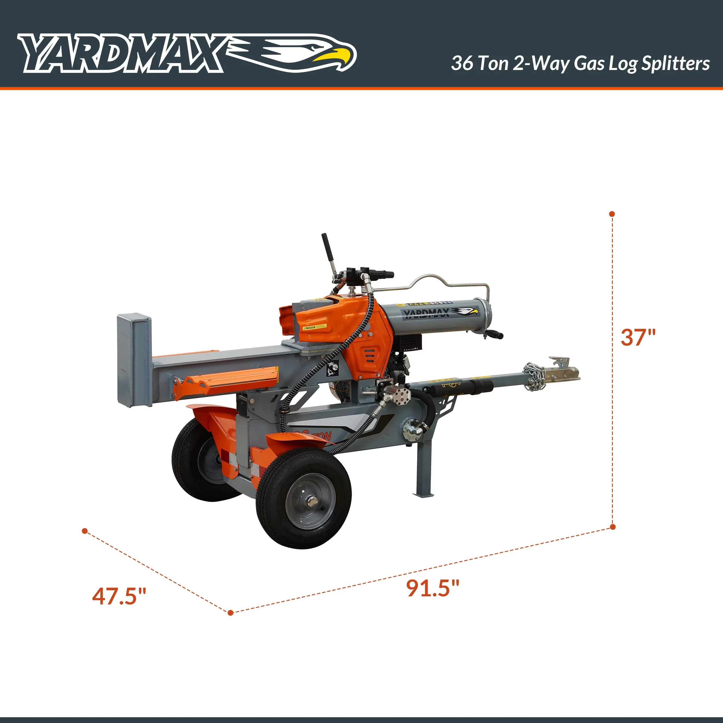 Stylish Logsplitter with Wheeled - CR950 - Reliable Performance Model 8B142E