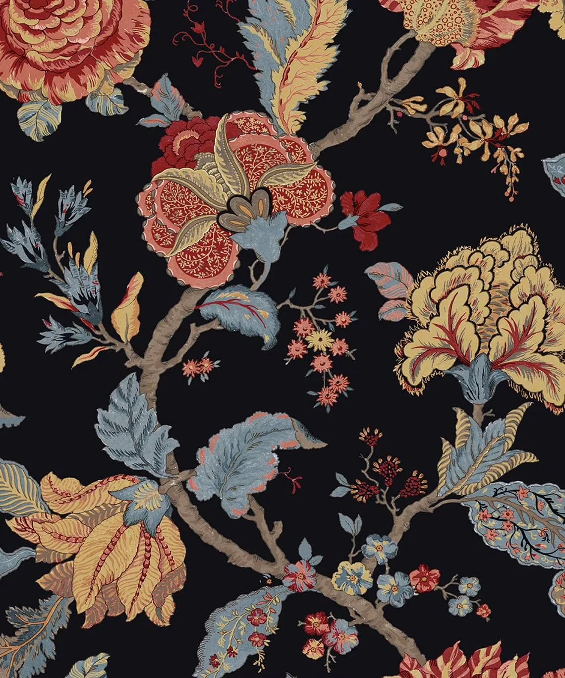 Versatile Wallpaper with Removable, Ebony - Black Vinyl 5 in - Easy to Use Model A76C98