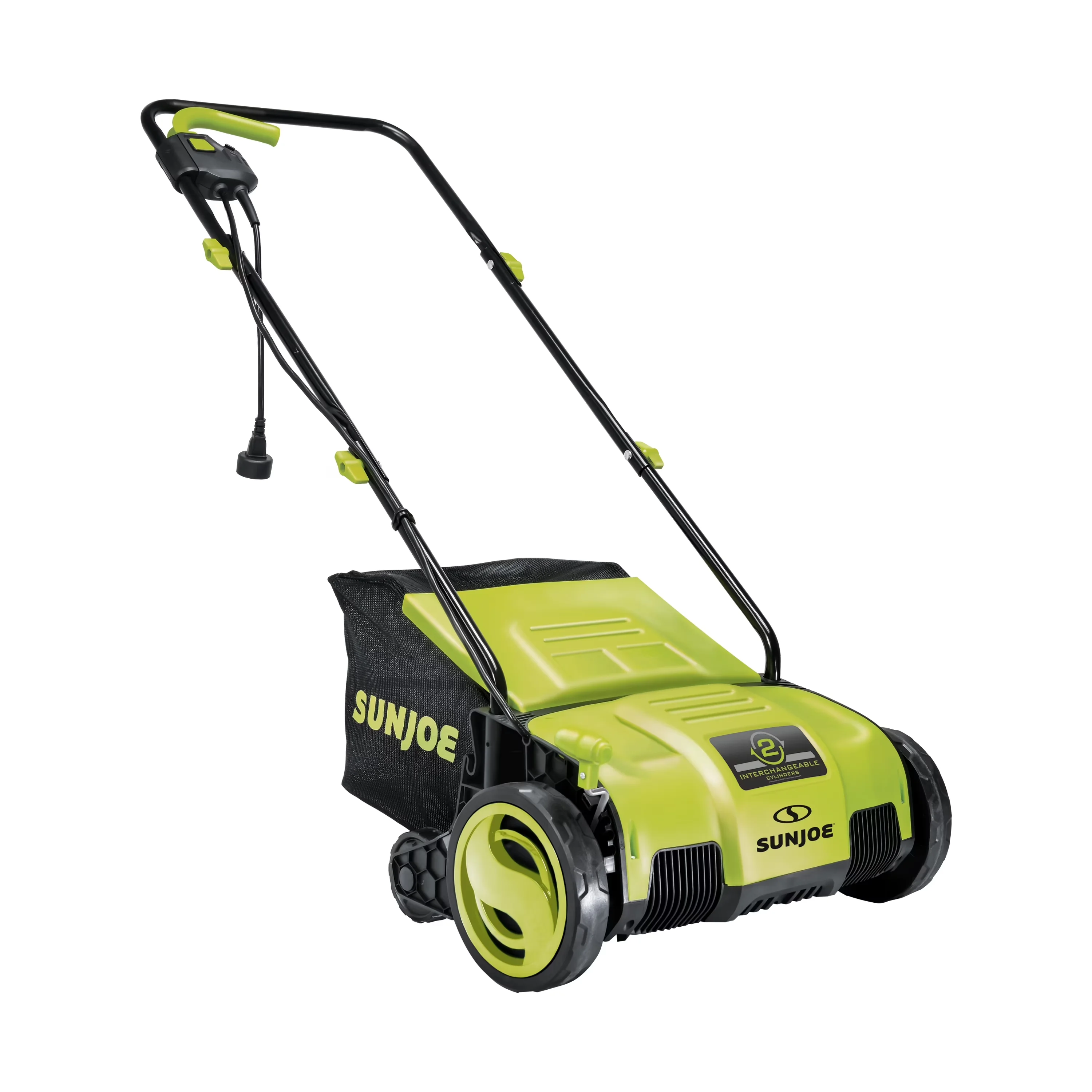 Essential Trillers Cultivator with Bagger, Tool-Free Adjustments - Green Model E01BBD
