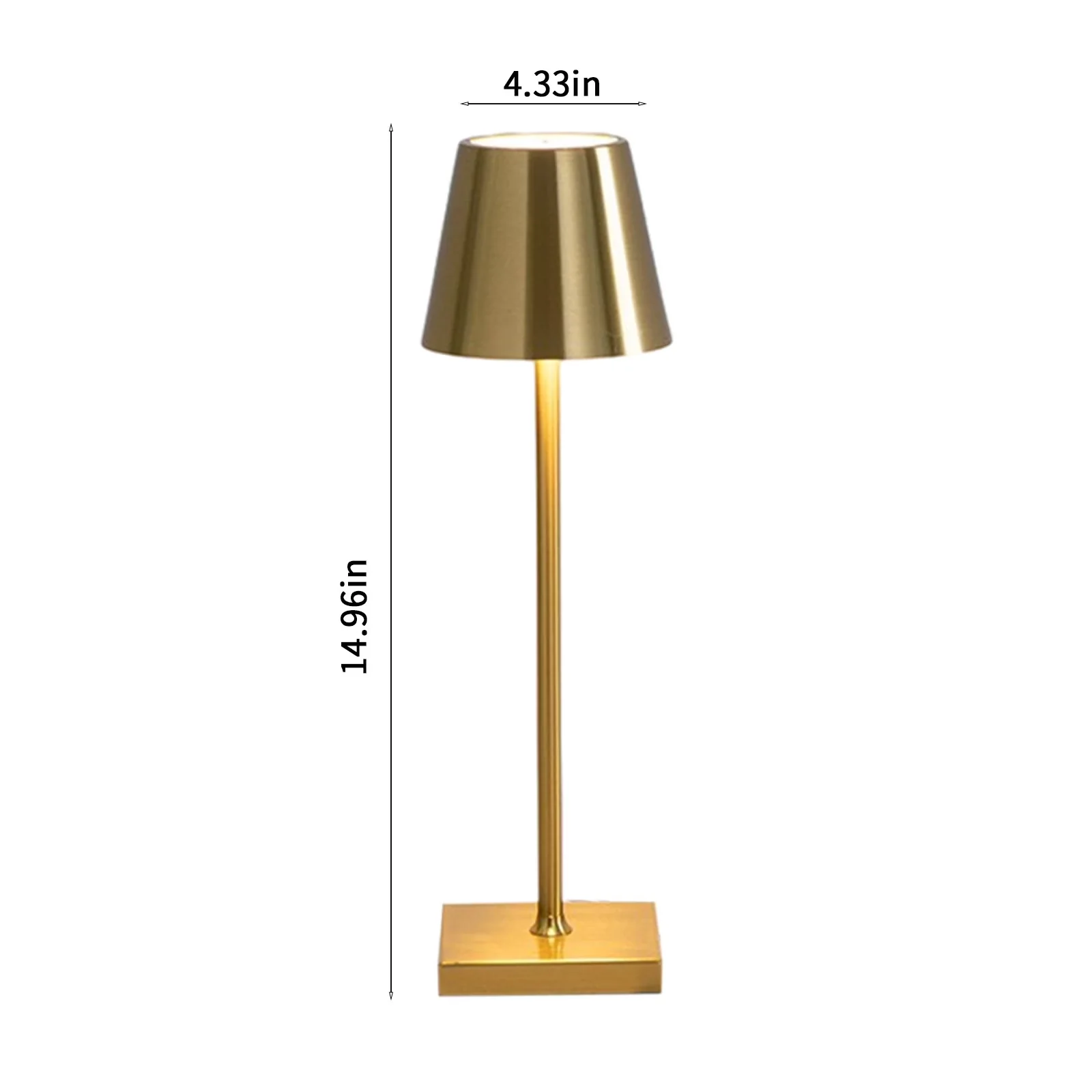 Desk Lamp Sleek with LED, Battery, Led Lights - Multicolor Metal Aluminum Model B43171