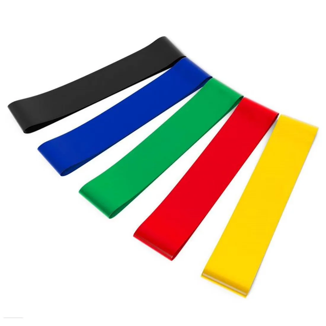 Home Gym Accessory Modern with Bluebird Resistance Bands, Carry Bag, Work up bands - Rubber Black Model 8119DB