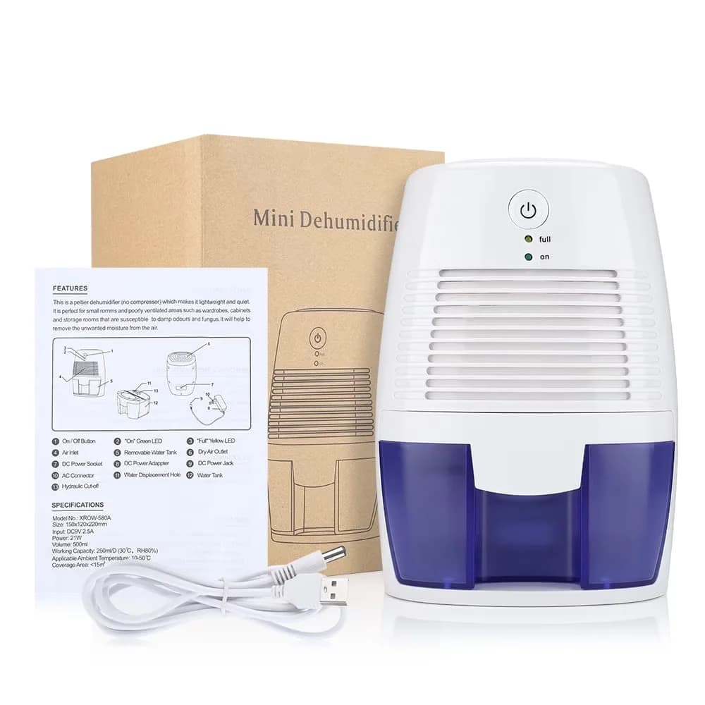 Versatile Dehumidifier with Energy Efficient, Dehumidifiers Small - White Model AAB5B1