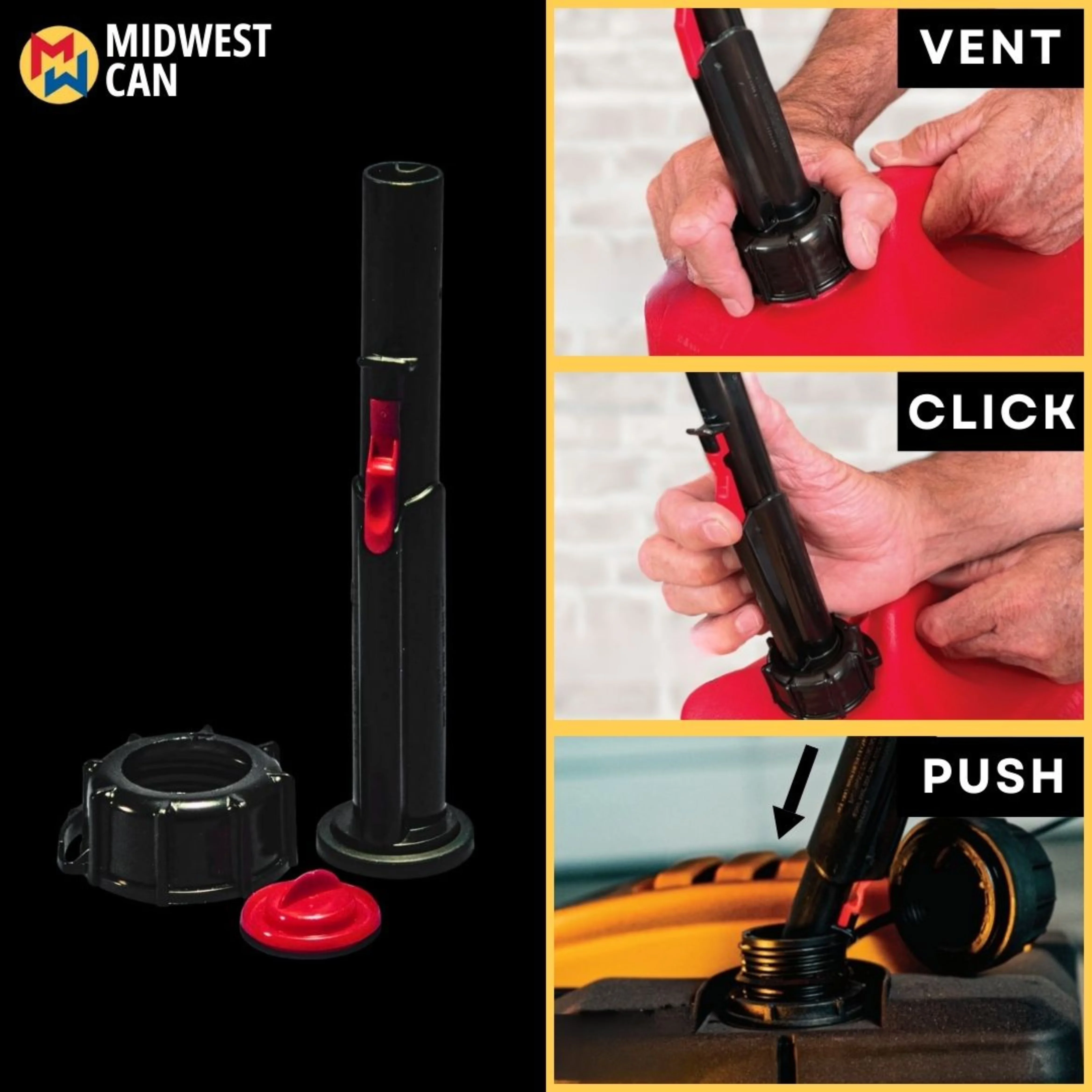 Premium Replacement Parts Accessory with Portable, Ergonomic Handle - Red Hdpe Model C1DD29