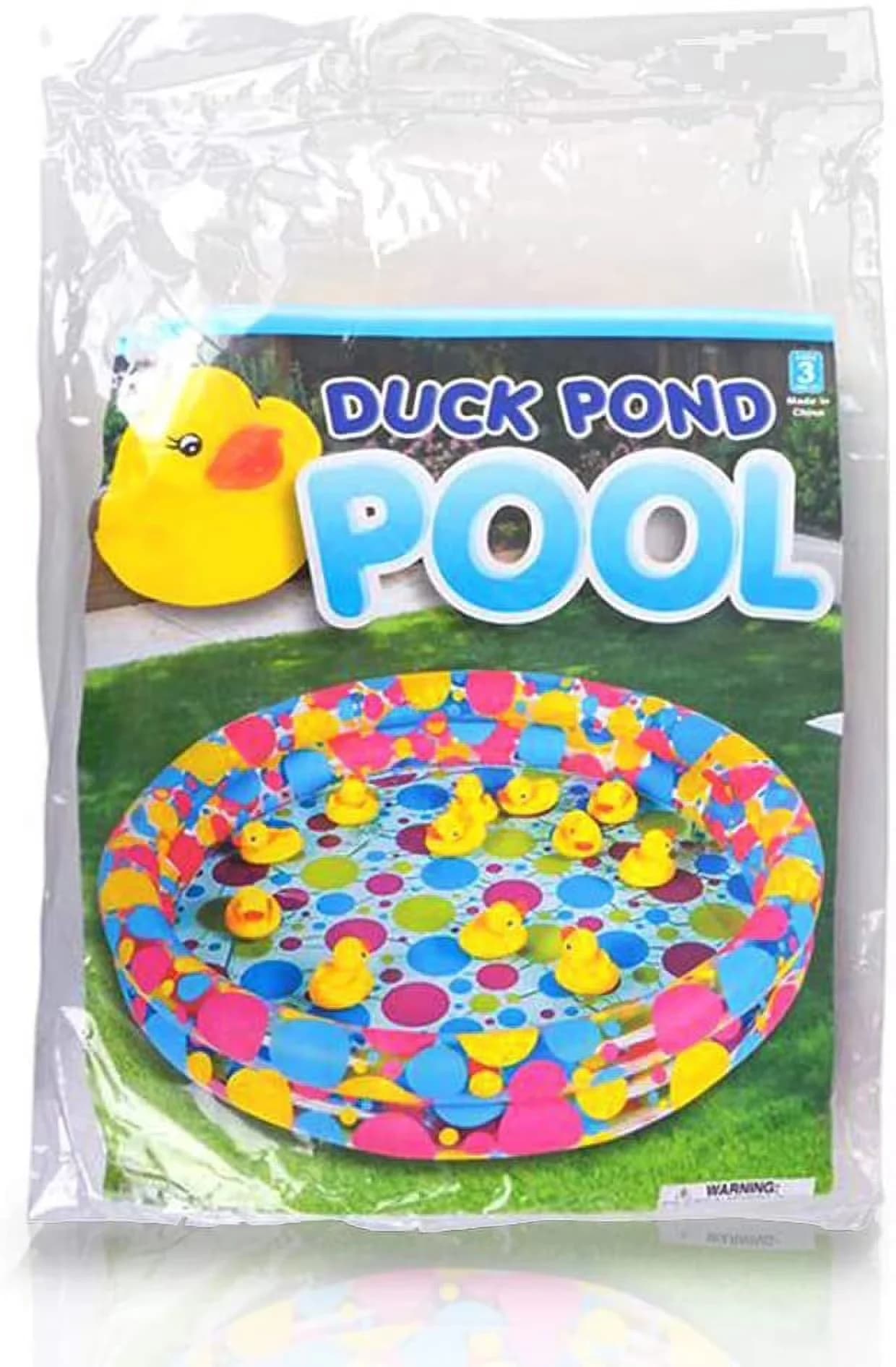 Professional Inflatable Pool with Round Swimming Duck Pond, Kids Outdoor Water Play Splash Basin, Garden Yard Toy - Multi-Color for Party Model 460EA7
