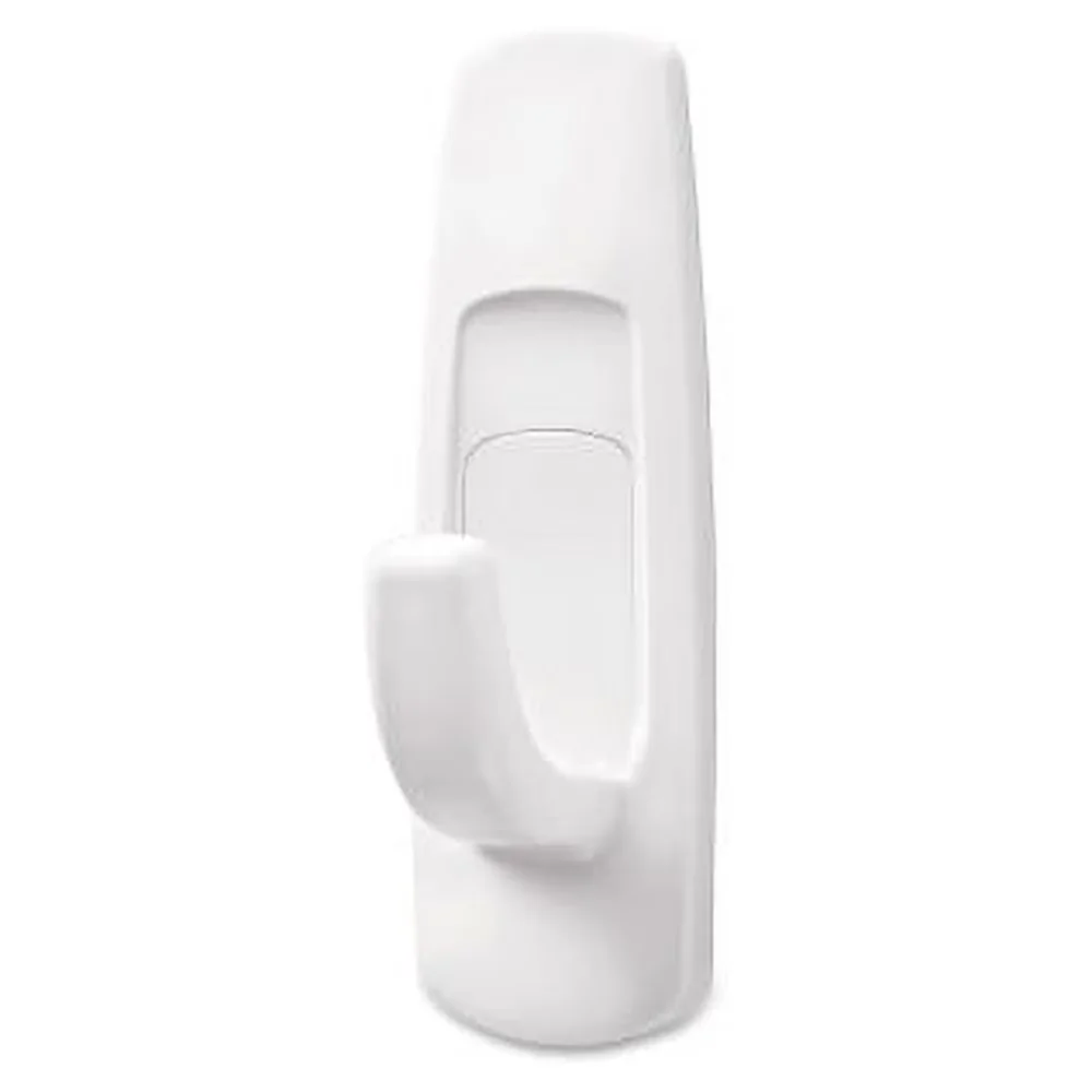 Stylish Damage-Free Hanging with Easy Installation, Hanger Material - Plastic, Height - 3" - White Plastic for Home, Office Model 6CE560