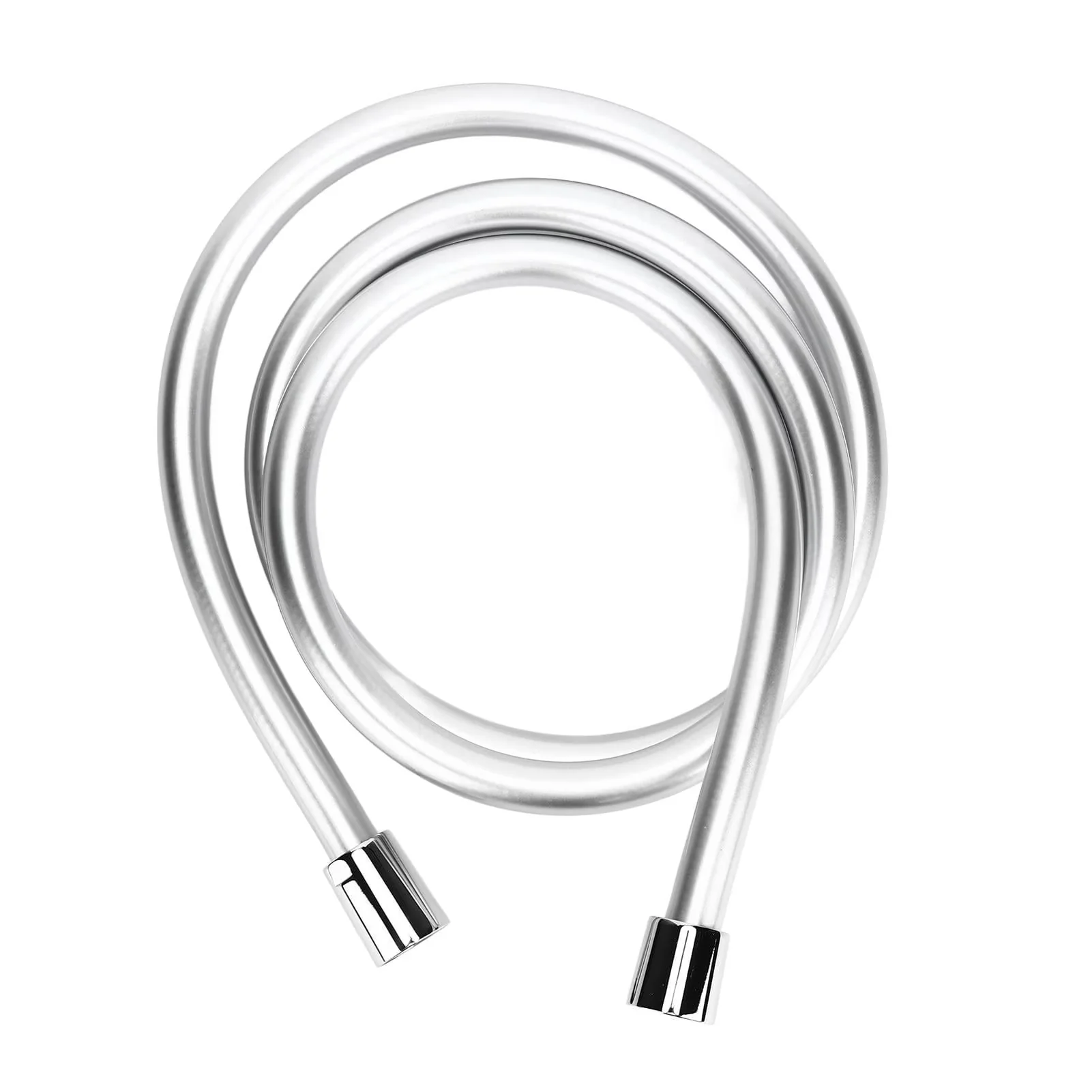 Classic Shower Head with High Pressure, 59.1in High‑Pressure PVC Hose, G1/2 Thread - Silver Pvc Model 514BED