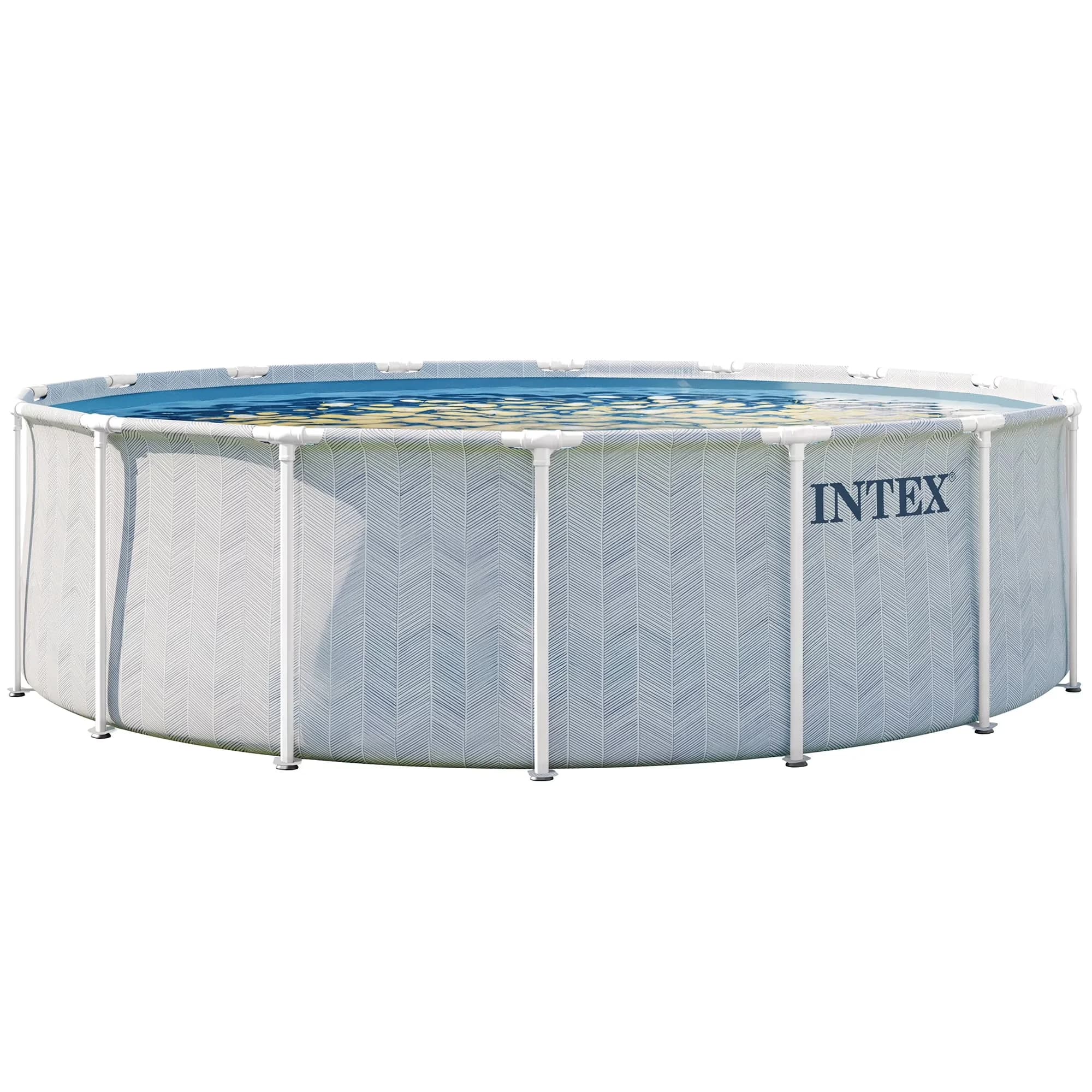 Efficient Above Ground Pool with Puncture Resistant, Cartridge Filter Pump - White Model B60649