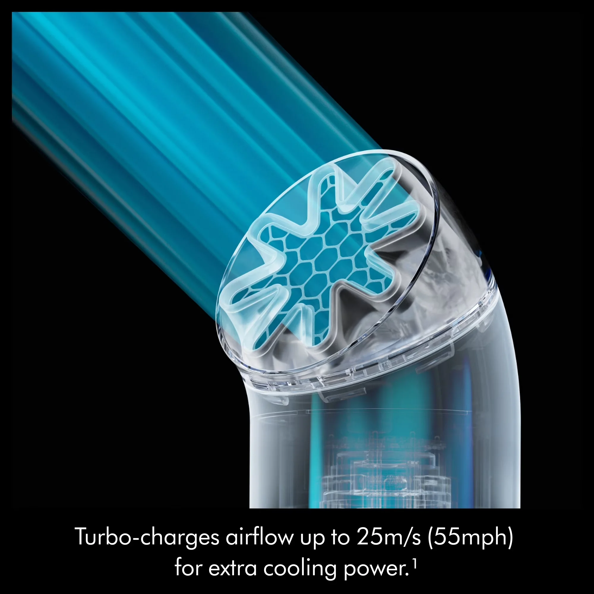 Classic Fans In Cooling with Battery - Blue HushJet - Rustic Charm Model CD8F84