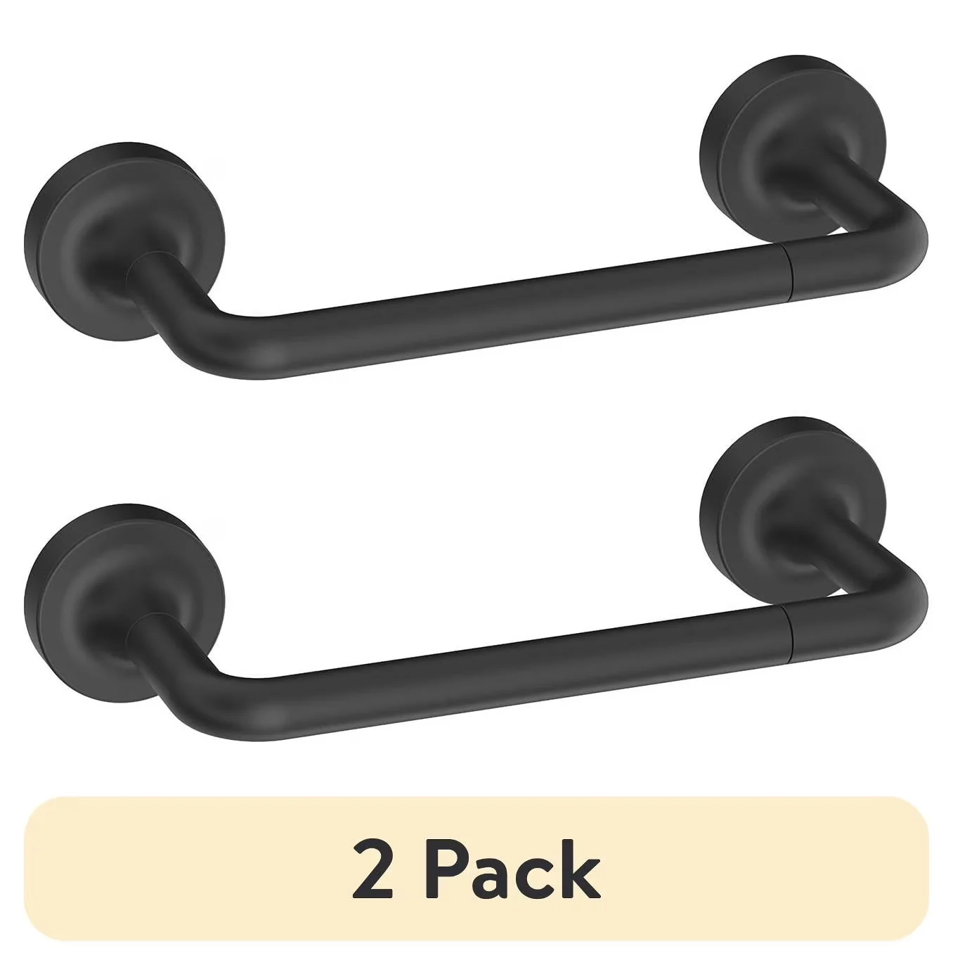 Essential Bathroom Renovation with Modern, Recommend Rooms: Bathroom, Two Bases Metal Toilet Paper Holder - Black Metal Model 855038