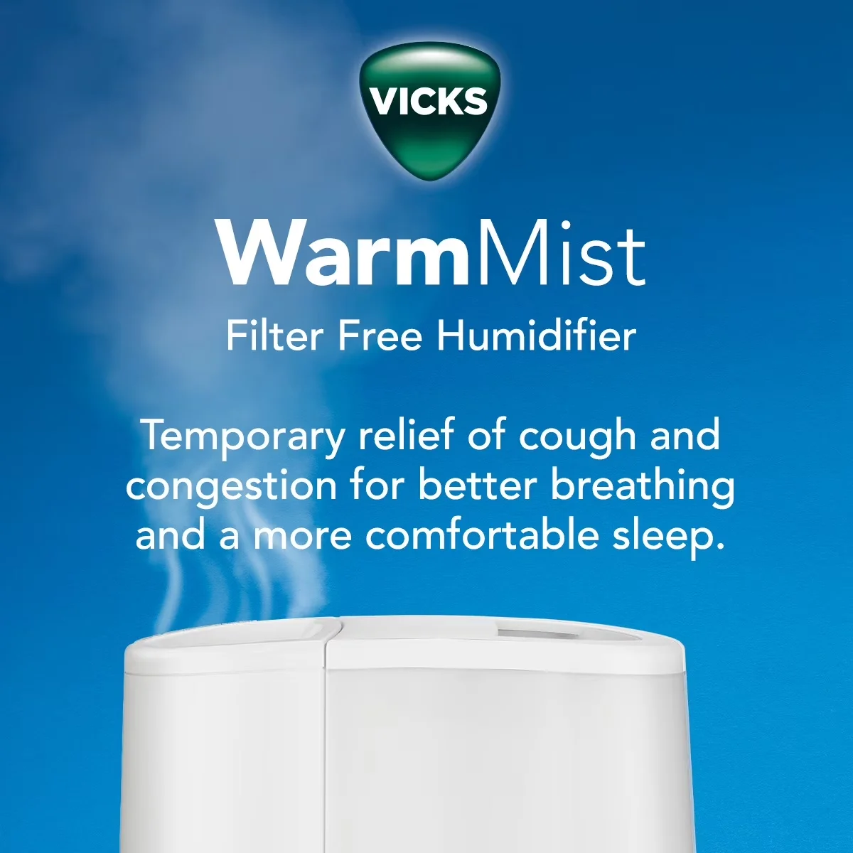 Classic Humidifier with Automatic Shut-Off, Adjustable Humidistat, Empty Tank Indicator - White Model 5E8A1C
