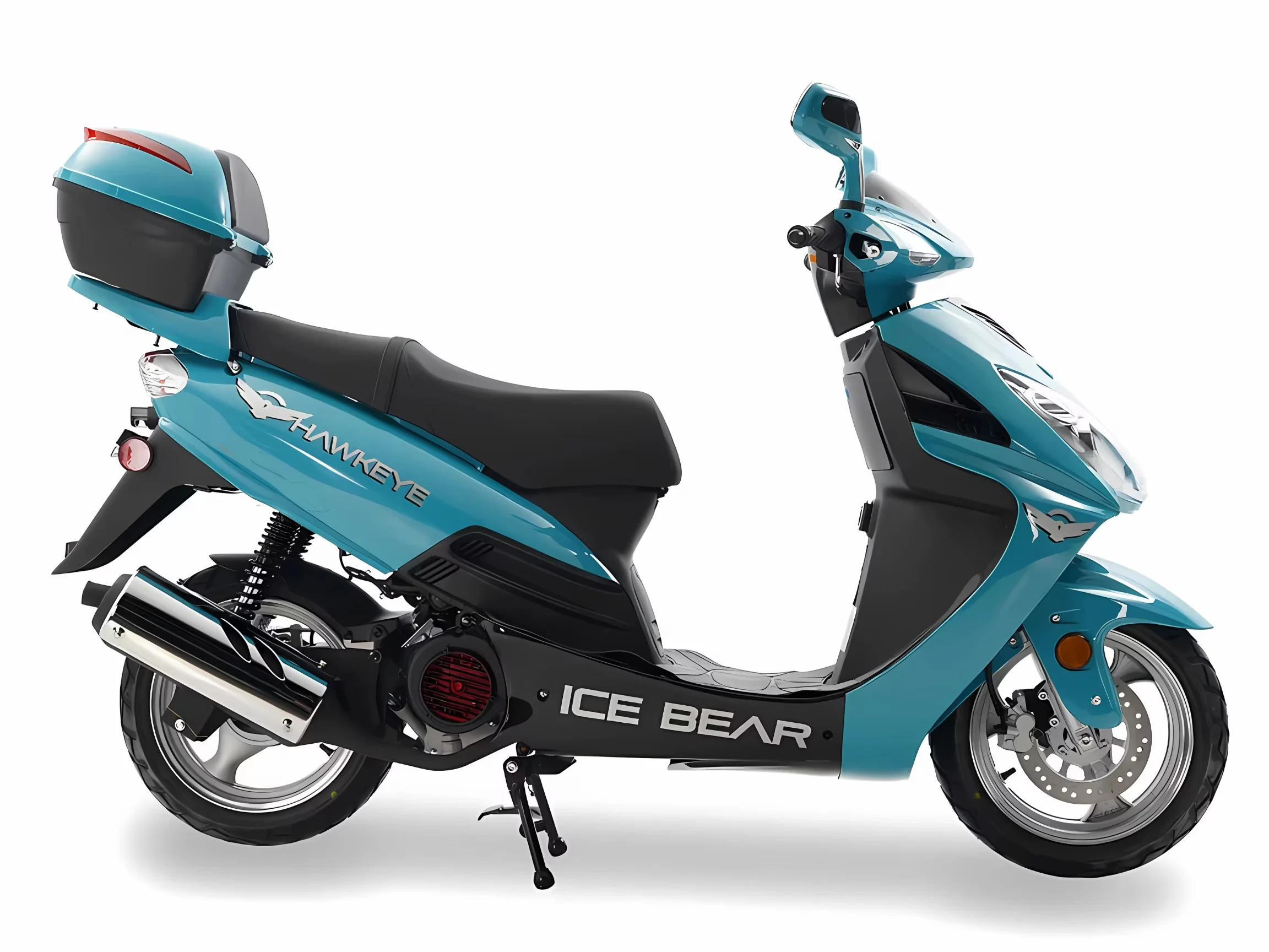 Versatile Scooter with Headlights, Assembly Instruction Not Included (Red), Ice Bear Hawkeye 150cc Gas Powered - Red Model F6F77C