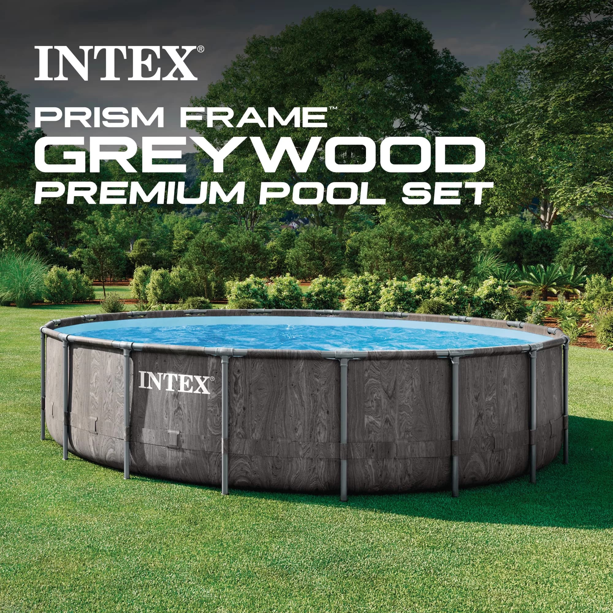 Sleek Above Ground Pool with Puncture Resistant - 18ft for Home and Office Model 342DAE