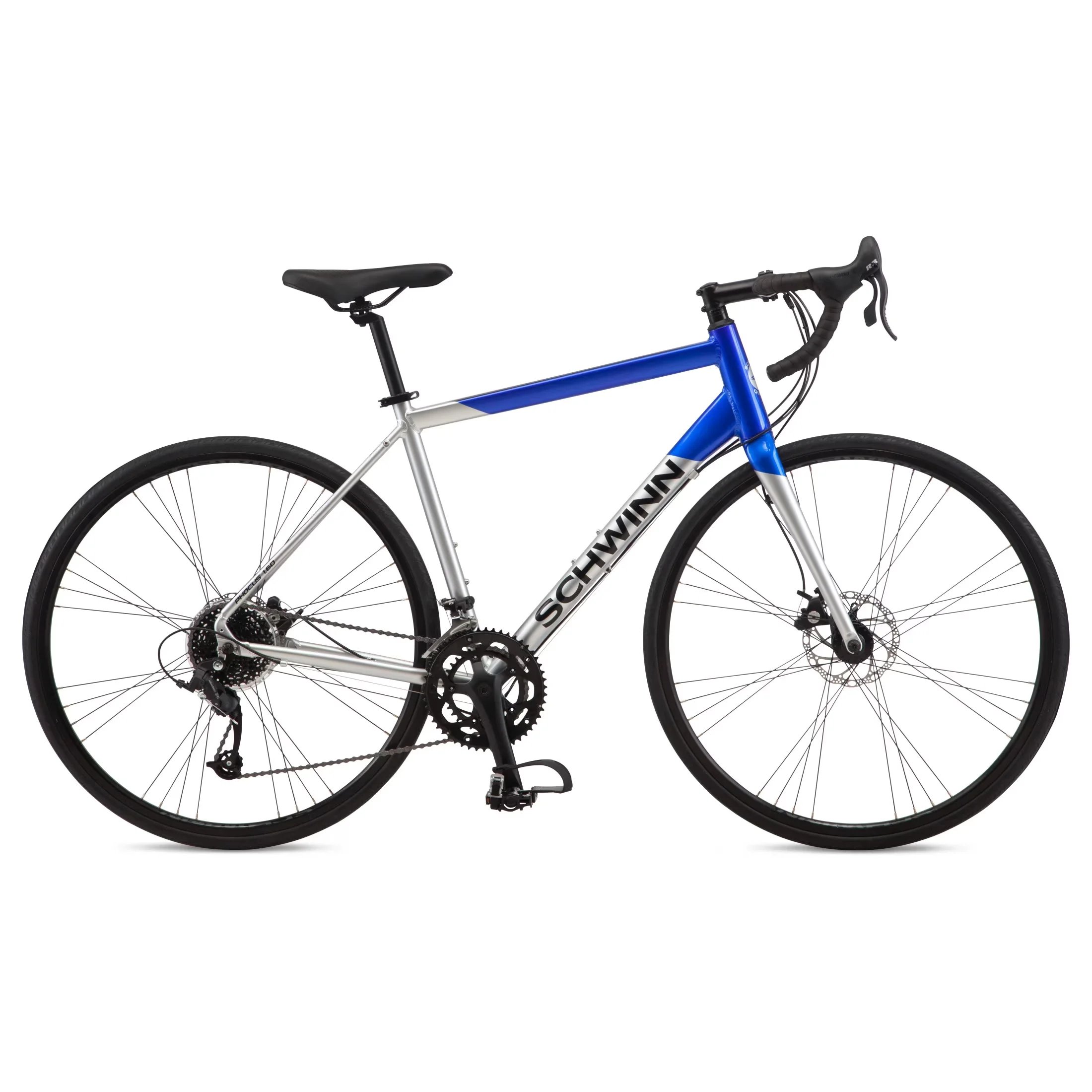 Compact Road Bike with Adjustable Seat Height, Blue/Silver, Phocus 1.6 Disc - Blue Model A9D83A