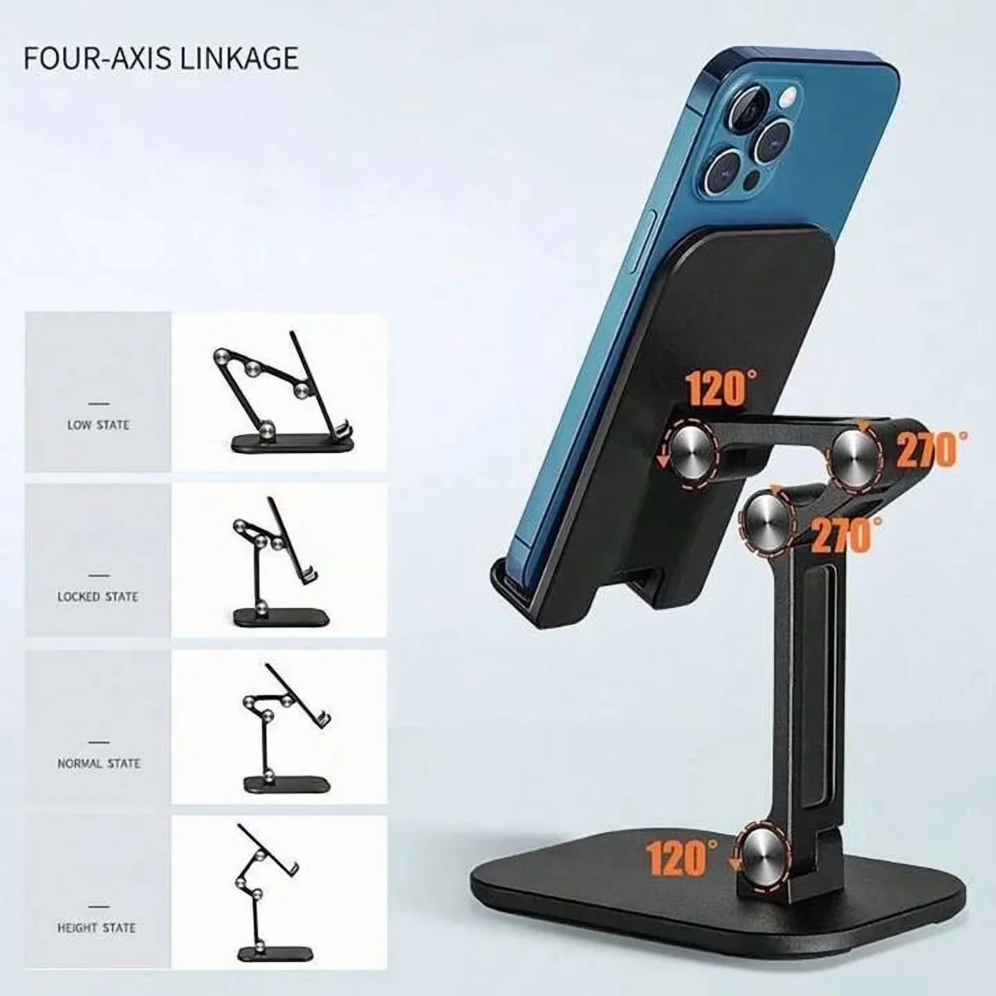 Essential Home Gym with Foldable, 1Pc Foldable Desk Phone Holder - Long-Lasting Performance Model 8F7C33