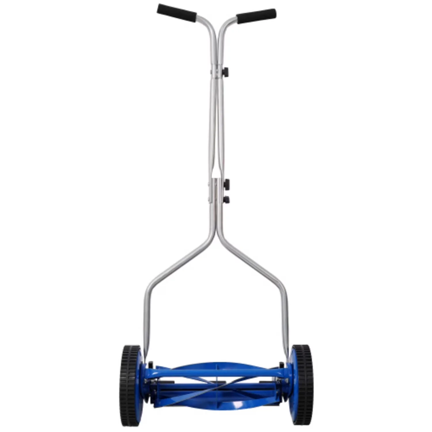 Compact Push Mower with Adjustable, Manual Reel, 14in Blue Reel Lawn - Blue for Small Model 209BA0