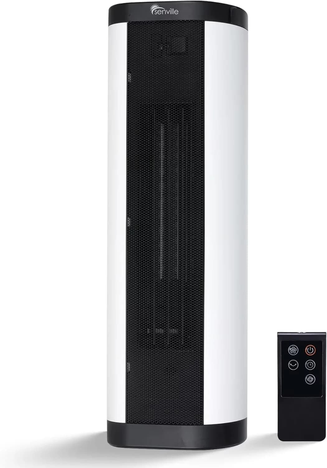 Essential Portable And Electric Space Heater with 1500W, Remote & Digital Thermostat - Black Model E37E38