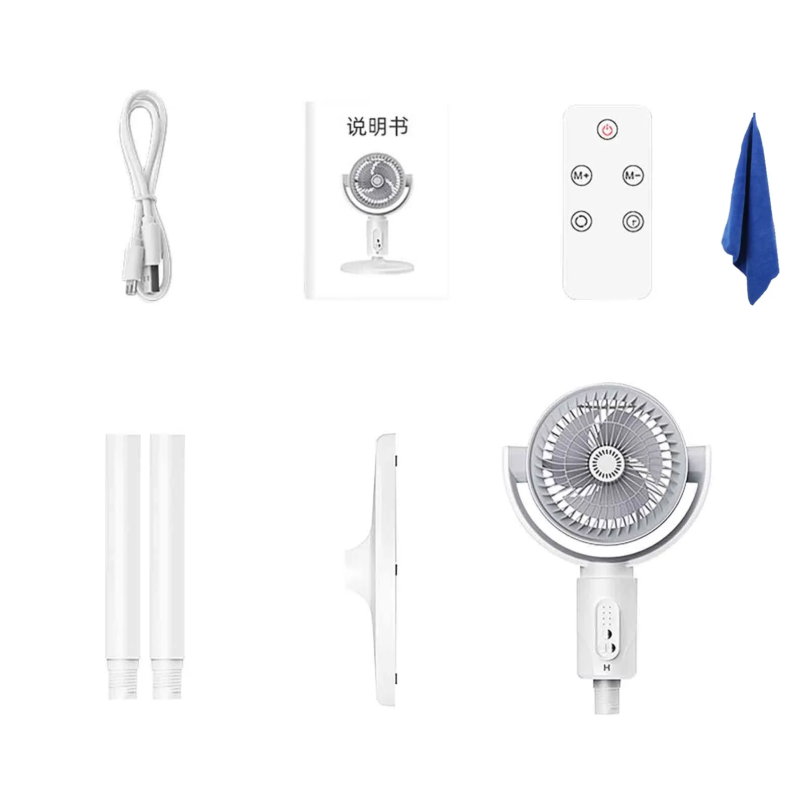Durable Fans In Cooling with Adjustable Height, Timer, Oscillating for Bedroom - Model D3AEAA
