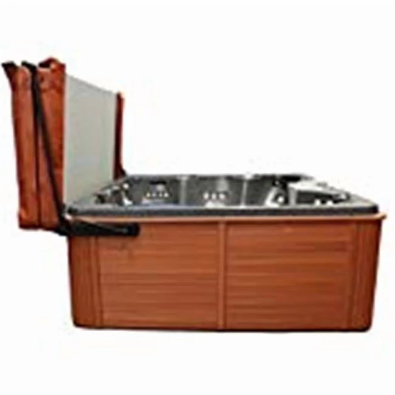 Hot Tub Sleek with Made of flimsy metal or tubular aluminum, Fits spa covers up to 8 ft - Stainless Steel Multicolor Model 44DFF0