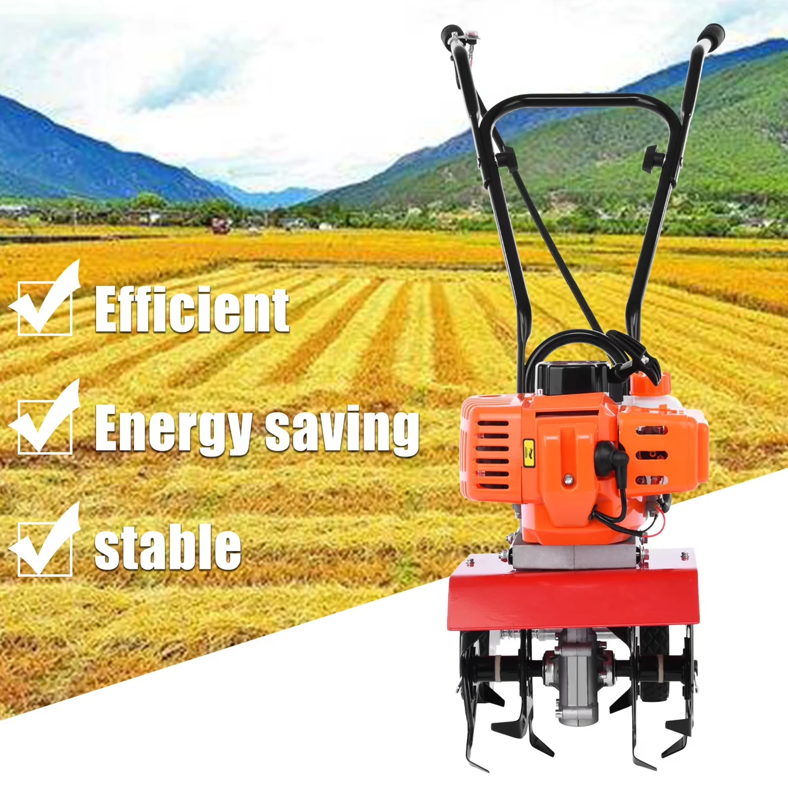 Premium Trillers Cultivator with Garden Tiller Accessory - 9000RPM - Satisfaction Guaranteed Model 58D607