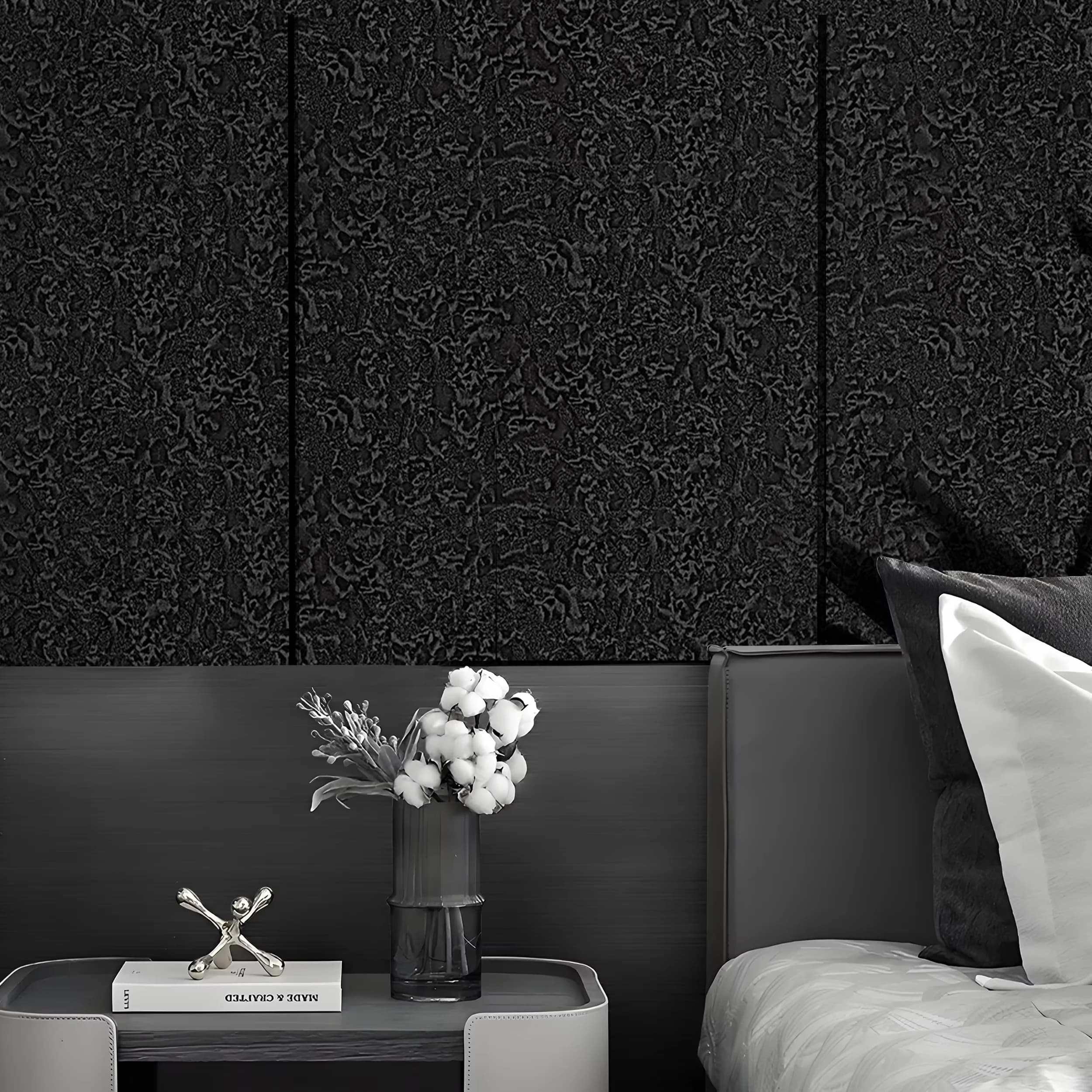 Classic Wallpaper with Durable - Black Pvc - Sleek Profile Model 95F6DC