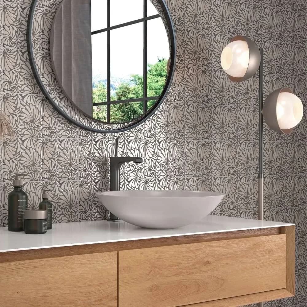 Essential Grey Vinyl Flooring Vinyl Plank Flooring with Waterproof, Easy Installation, Easy To Clean - Porcelain Model F8A9BF