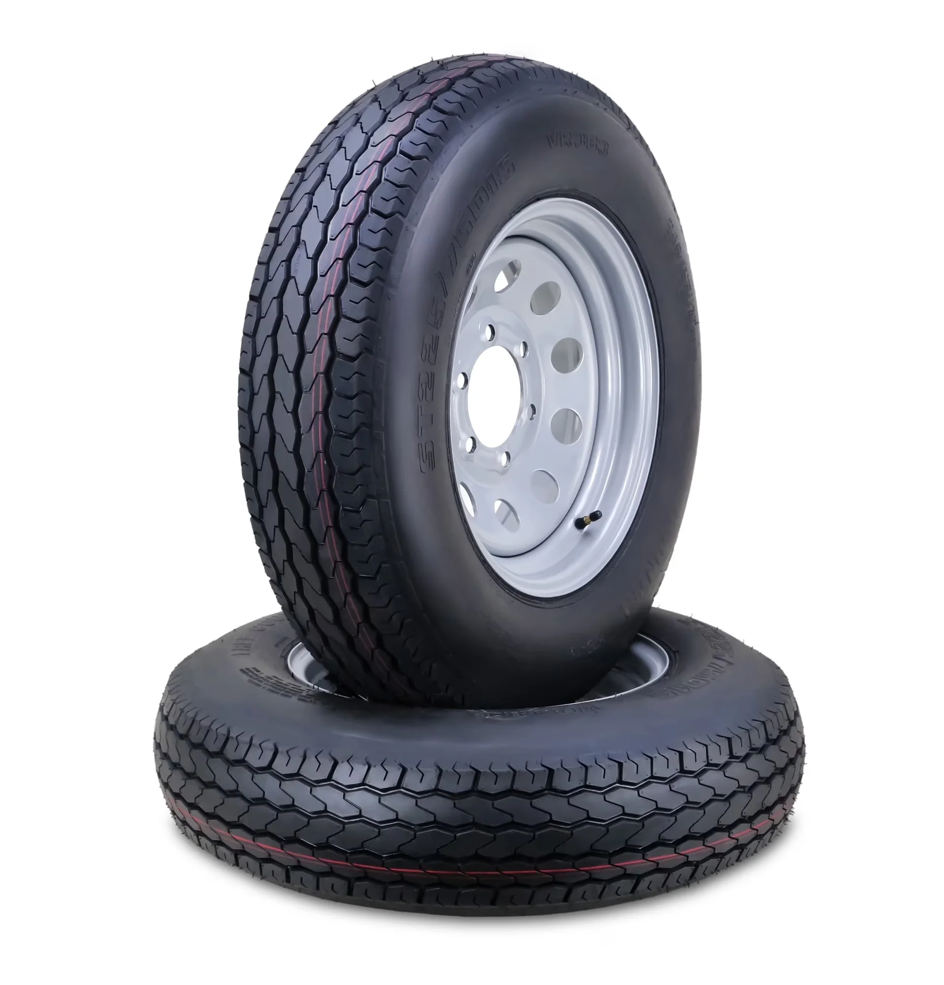 Versatile Trailer Tire with Durable Construction, SET 2 - ST225 - Compact and Portable Model 476406
