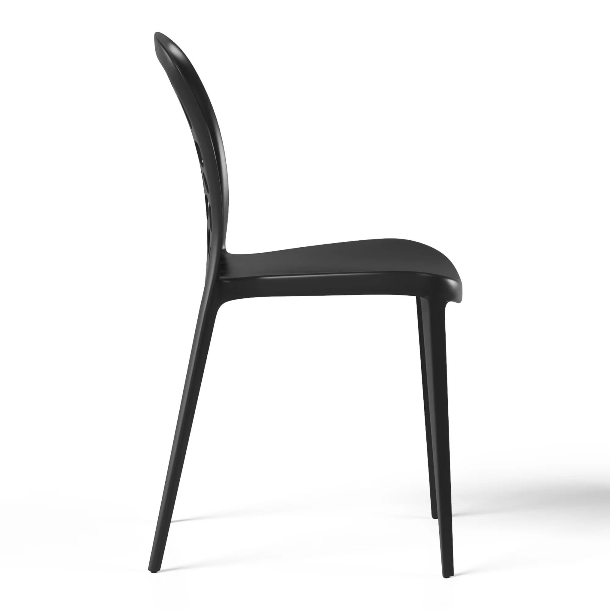 Patio Dining Set Innovative with Modern, Black - Black Polypropylene Playa Model C861A0