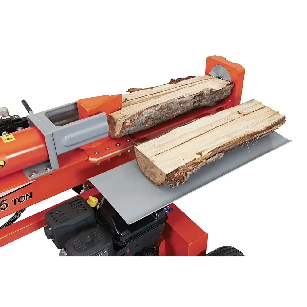 Compact Logsplitter with Perfect for logs ranging from 25"-34, Protects the engine from dropping logs - Gray Model 49199F