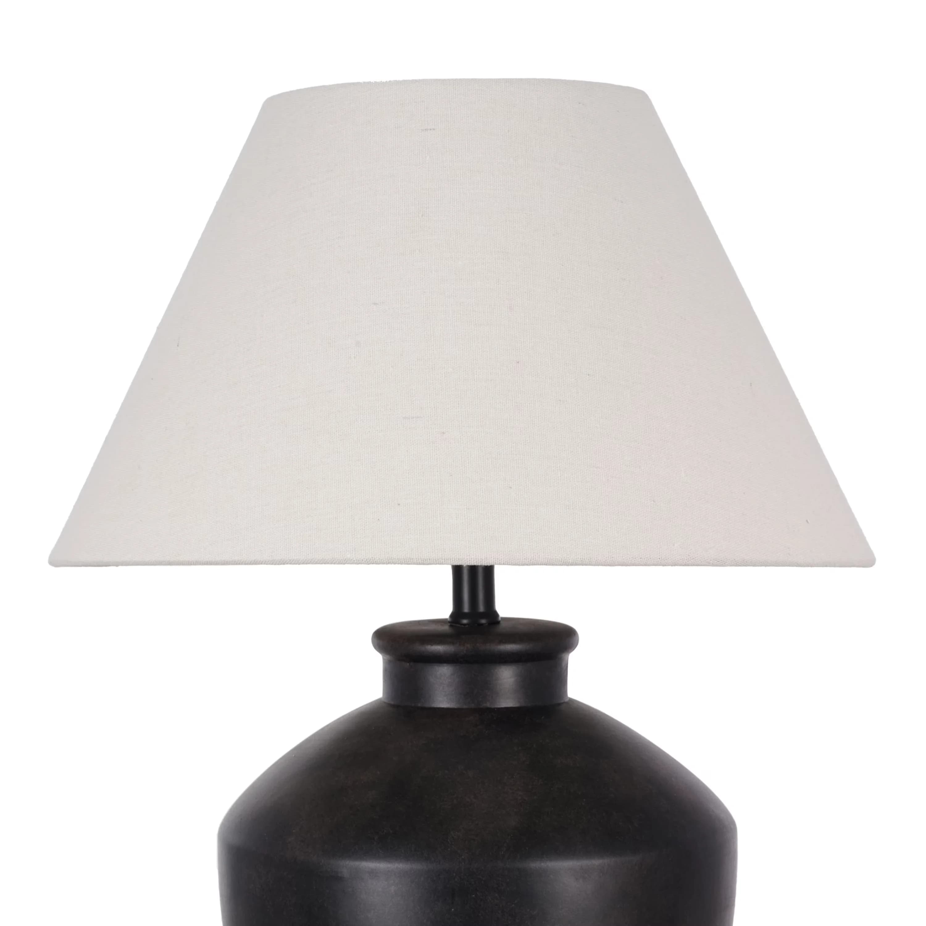Quality Table Lamp with LED, Farmhouse, 22'' - Ceramic Multicolor White Model 6C3B99