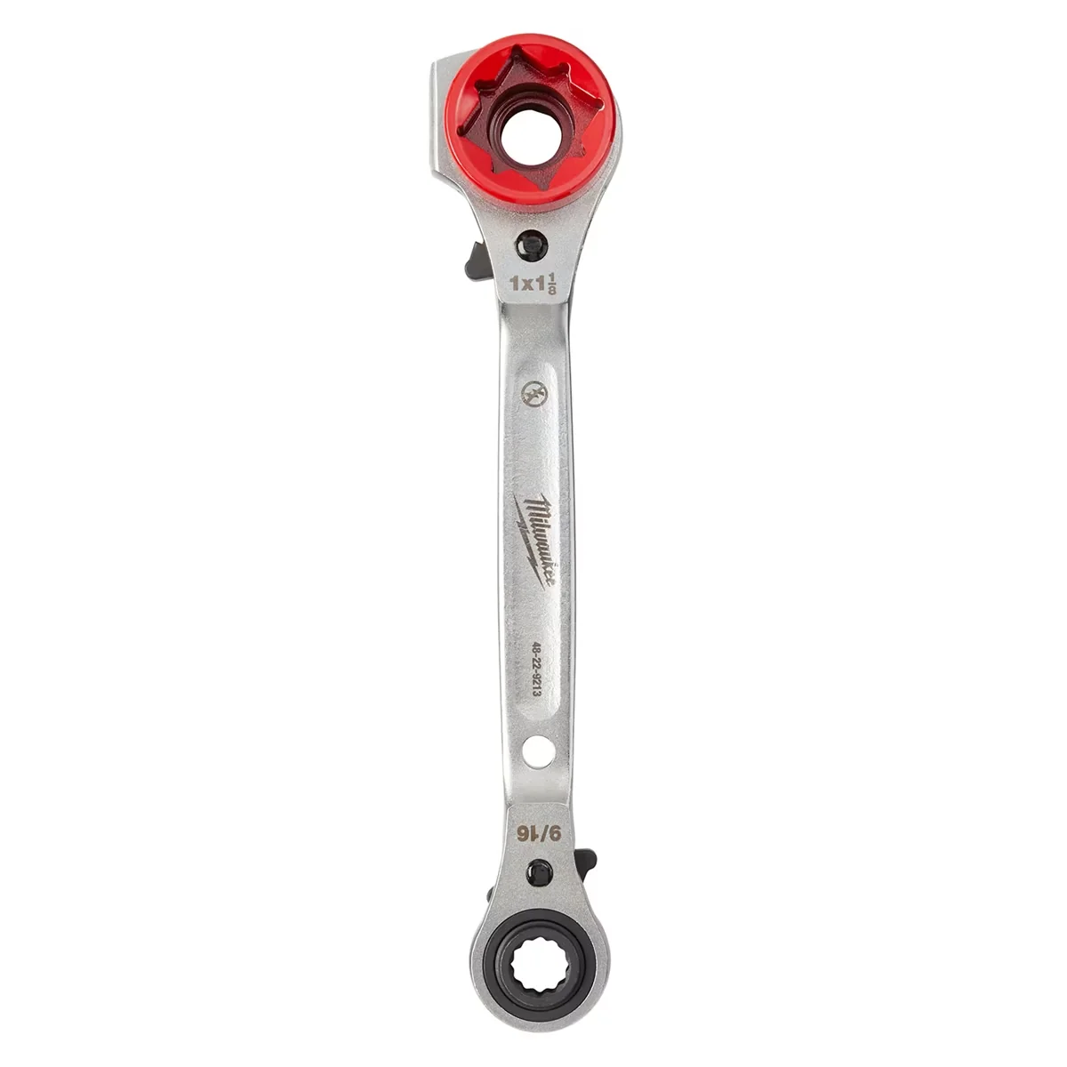 Premium Hand Tool with Lanyard hole, Most durable ratchet, Lineman�s 5in1 Ratcheting Wrench - Black Model E64231