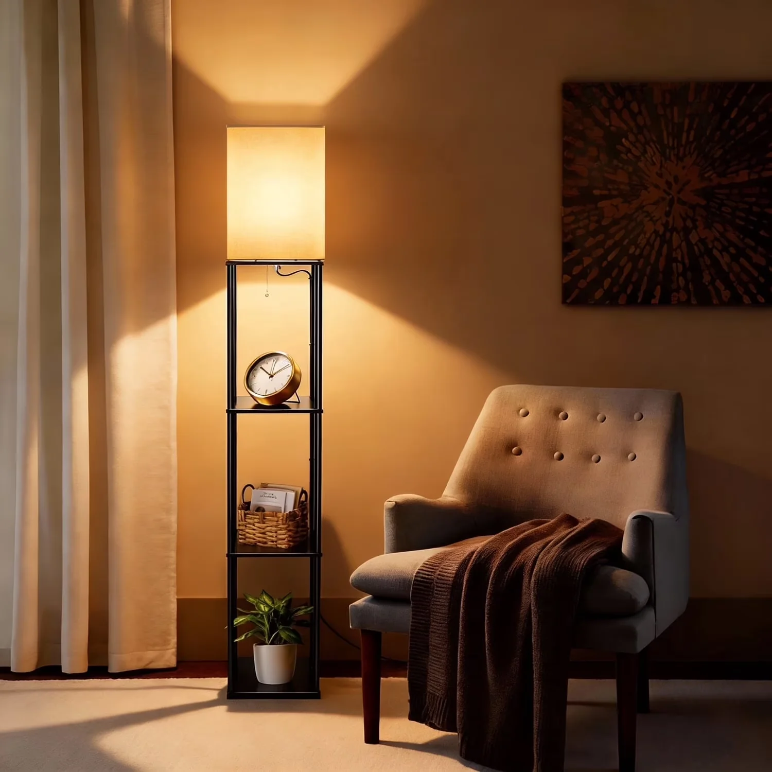 Professional Lamp with LED, Modern, Energy Efficient - Metal Black for Living Room, Bedroom Model 92D2FE