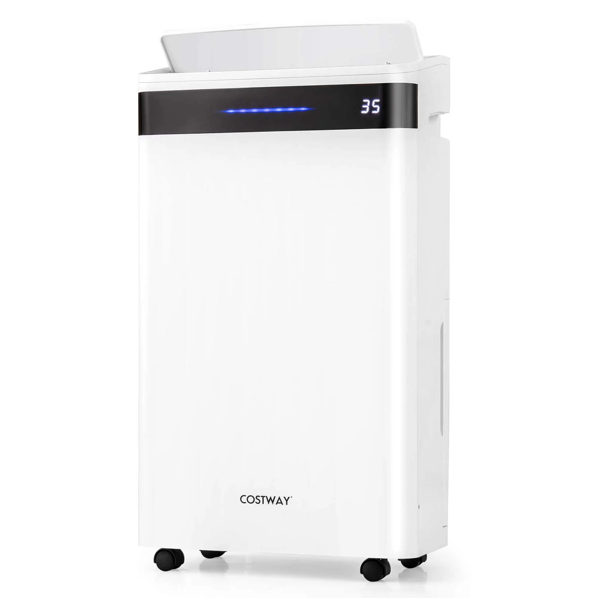 Versatile Dehumidifier with 19-Pint(DOE) - White for Home - Industrial Grade Model 1F1488