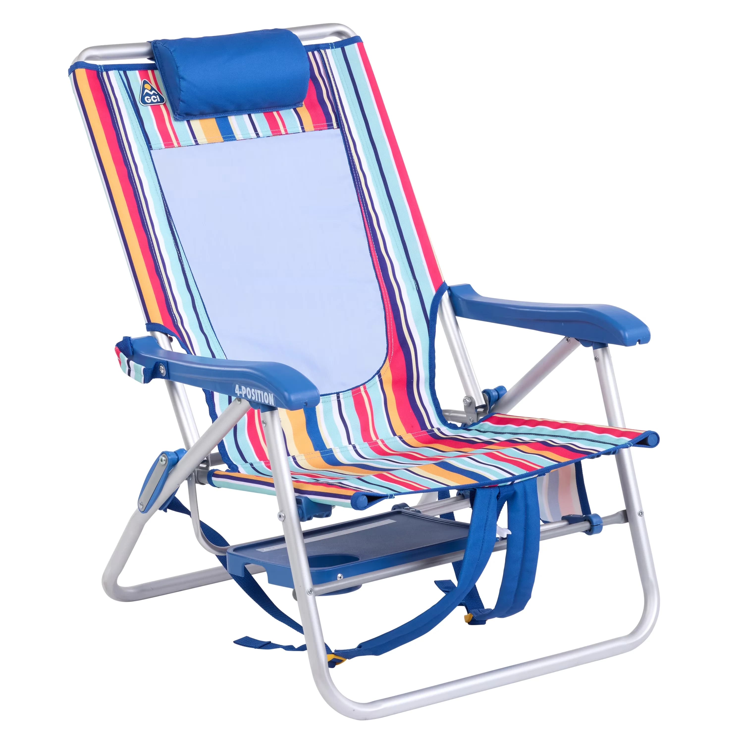 Beach Chair Reliable with Water-Resistant, Adjustable, Folding - Aluminum, Steel, Polyester Model 915DDA