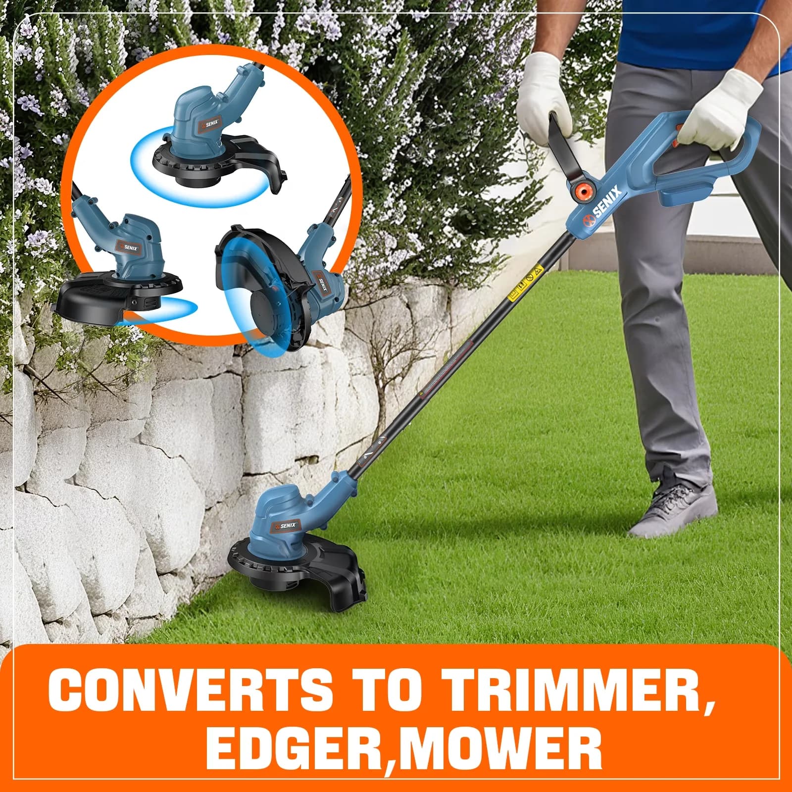 String Trimmer Quality with Battery, 20V, Edger Conversion Capable - Premium Collection Model B98F01