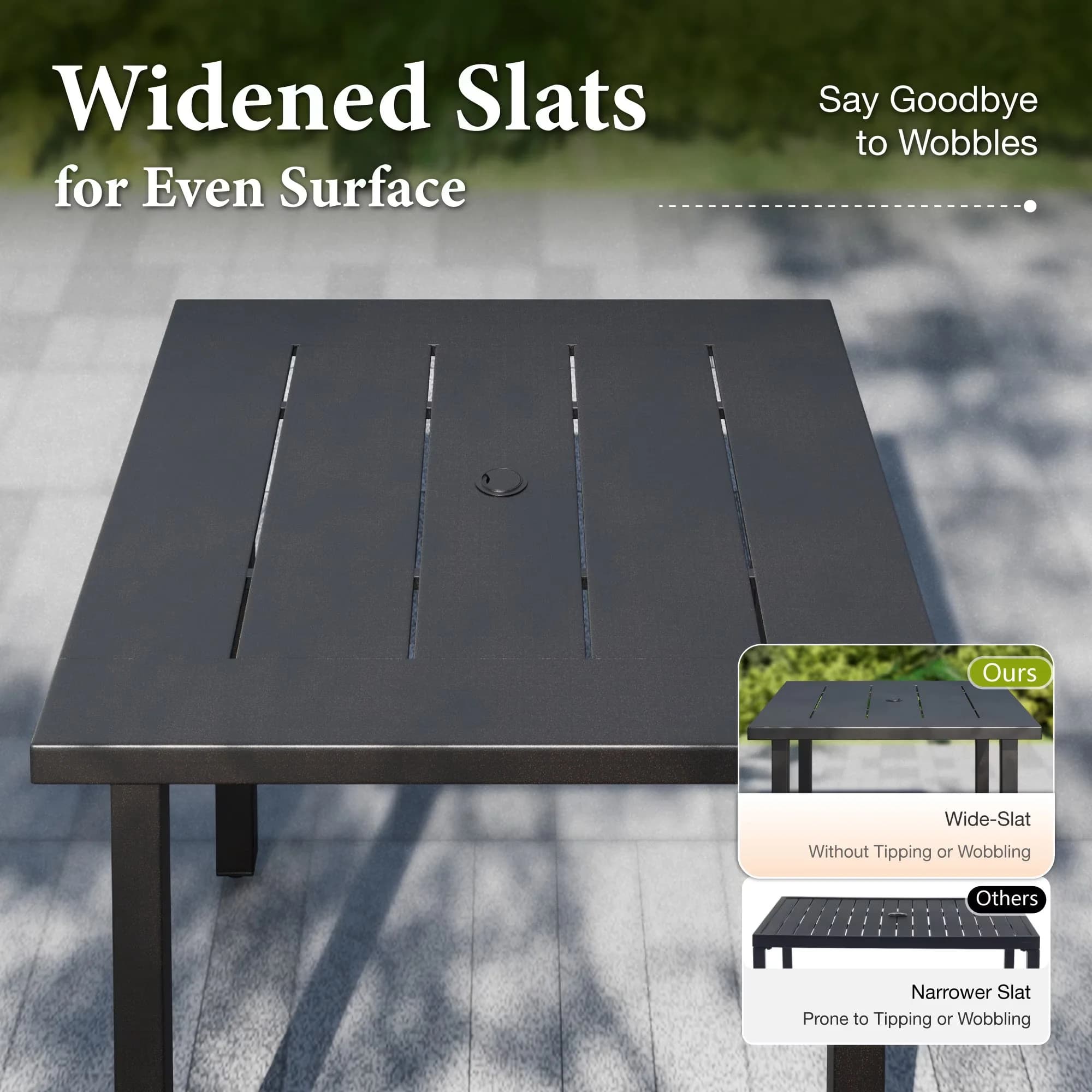 Patio Dining Set Versatile with Weatherproof, Black and Beige, 5-Piece Outdoor - Black And Beige Pe Rattan, Steel, High-Density Sponge Model 1F687A