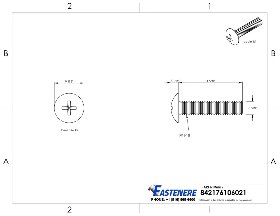 Fastener Modern - 16-18 - Standard Series Model FF610F