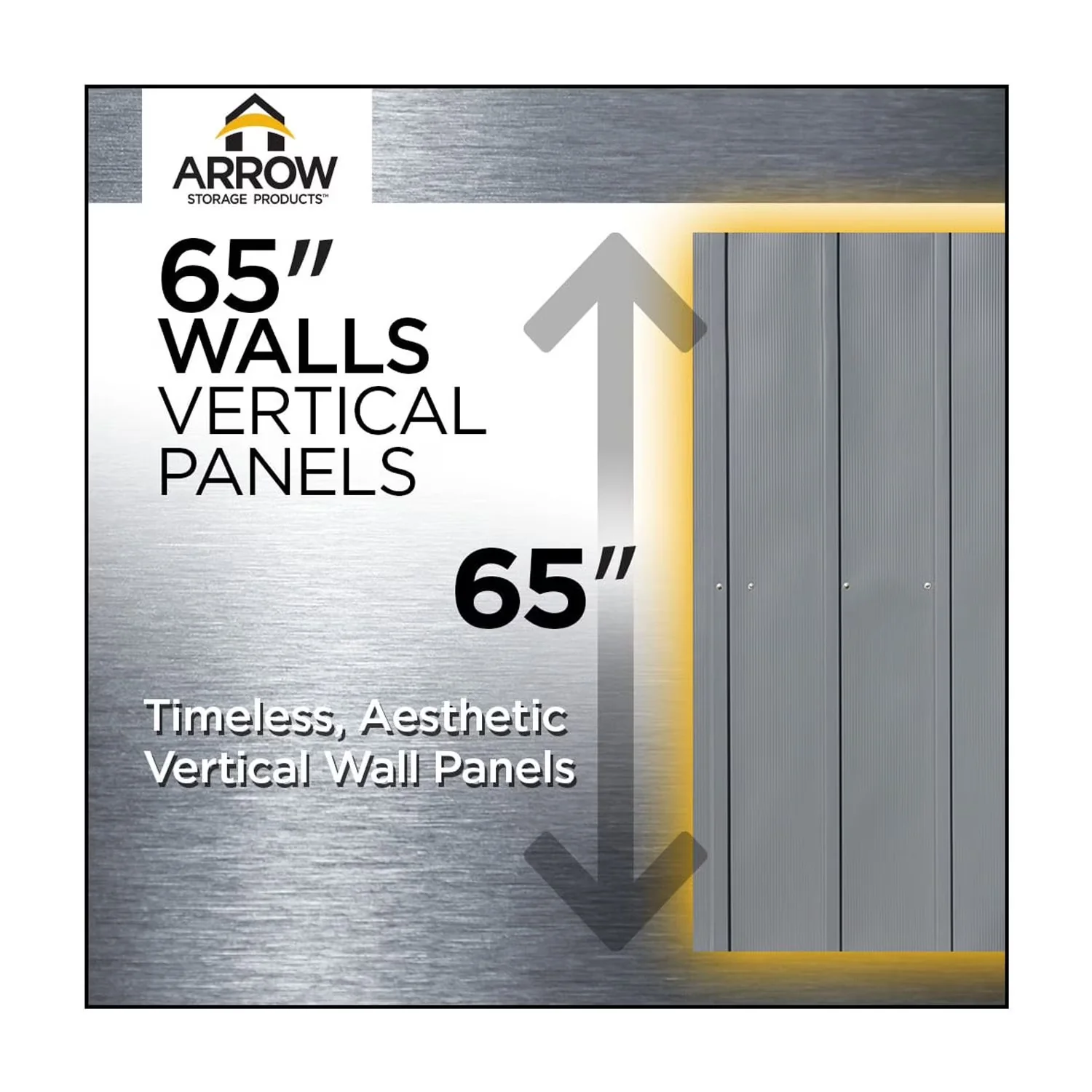 Shed Durable with Water-Resistant - Steel Black 6 x 4 - Traditional Style Model FB6C75