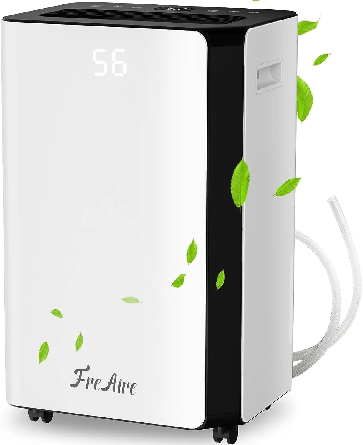 Modern Dehumidifier with Automatic Shut-Off, 24 Hour Timer, Auto Manual Drain - Beige Model B7E6FB