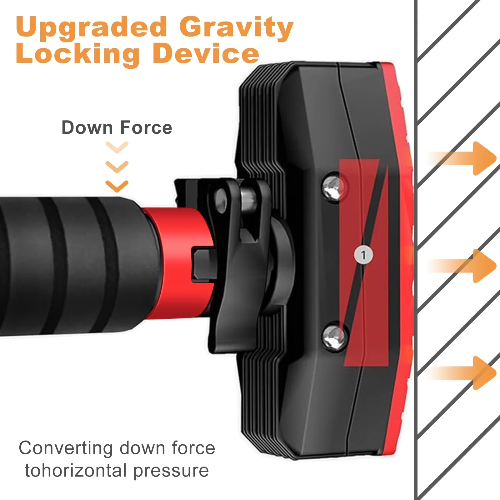Durable Home Gym with Adjustable, 【No Screws, No Drilling】, Pull up Bar - Kohlenstoffstahl for Home, Indoor Model 8FC97E