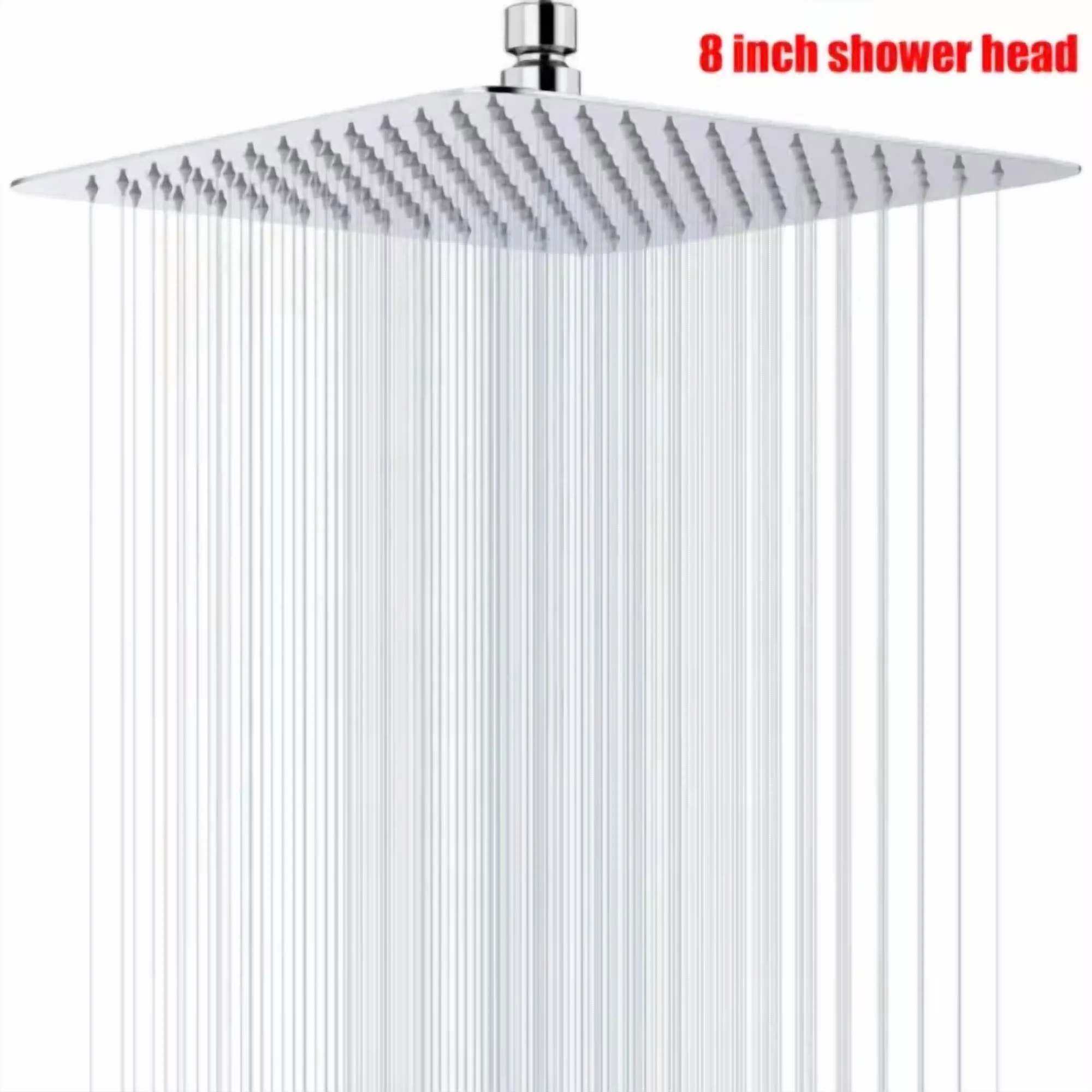 Sleek Shower Head with Easy to use and practical for everyone. - Stainless Steel Model 39B07E