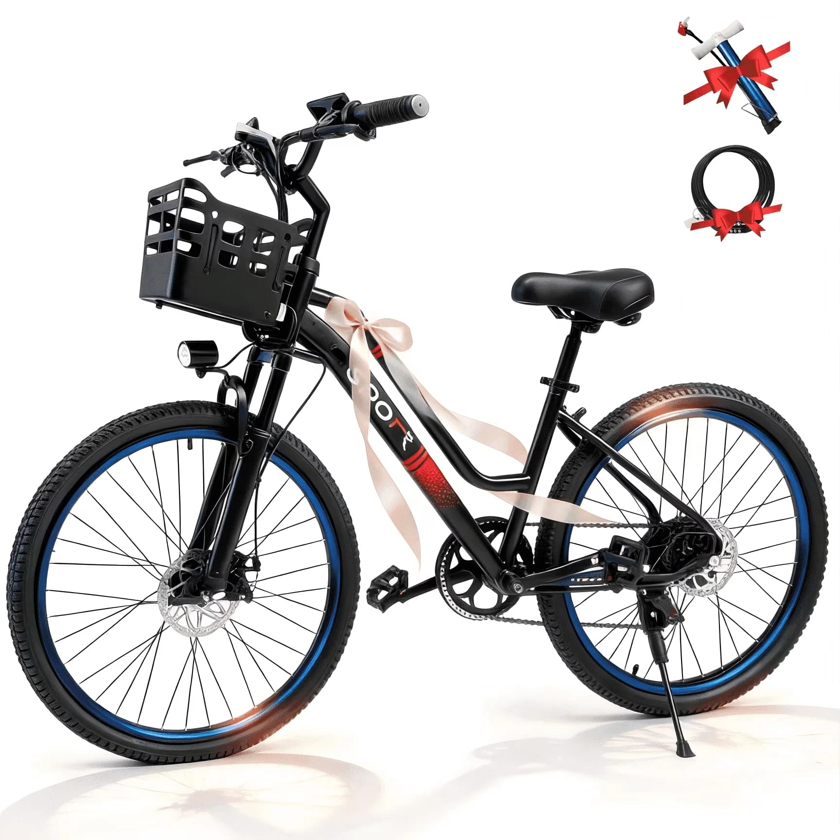 Versatile Electric Bike with Battery, 800W, Adjustable Seat Height - 25MPH Model 7D3DAD