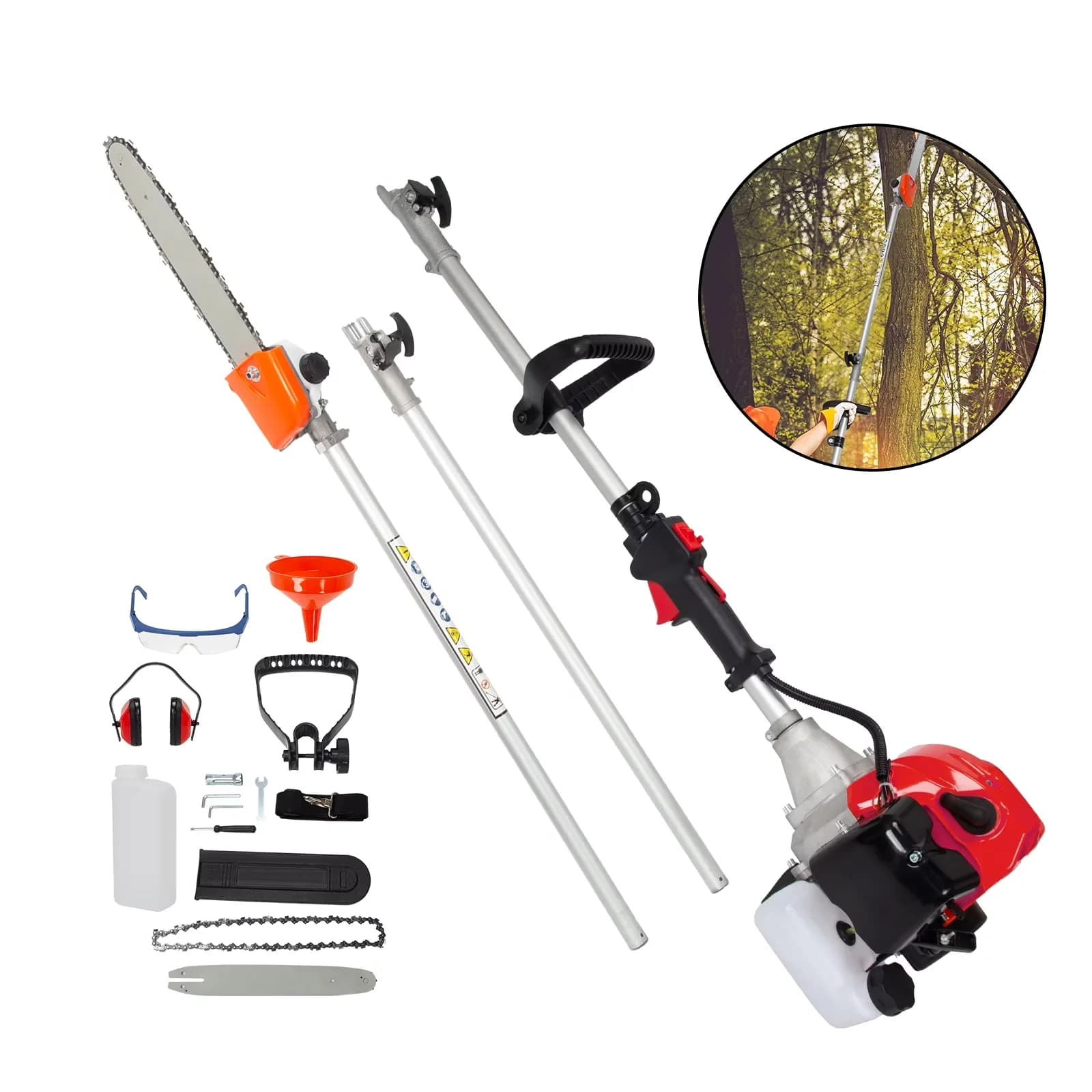 Premium Pole Saw with Anti-Vibration - 52CC - Heavy Duty Model 23C834
