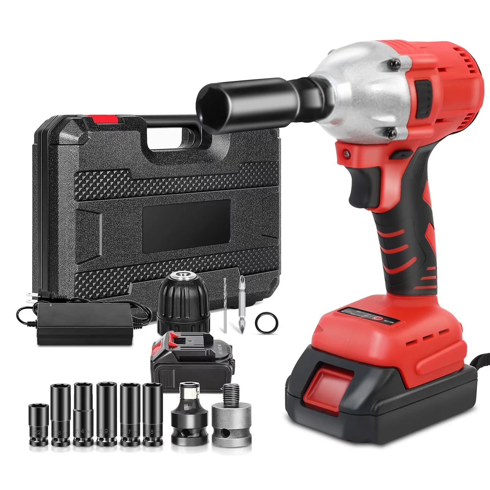 Air Tools Compressor Premium with Battery, High Efficiency Brushless Motor - Model 28BE9A