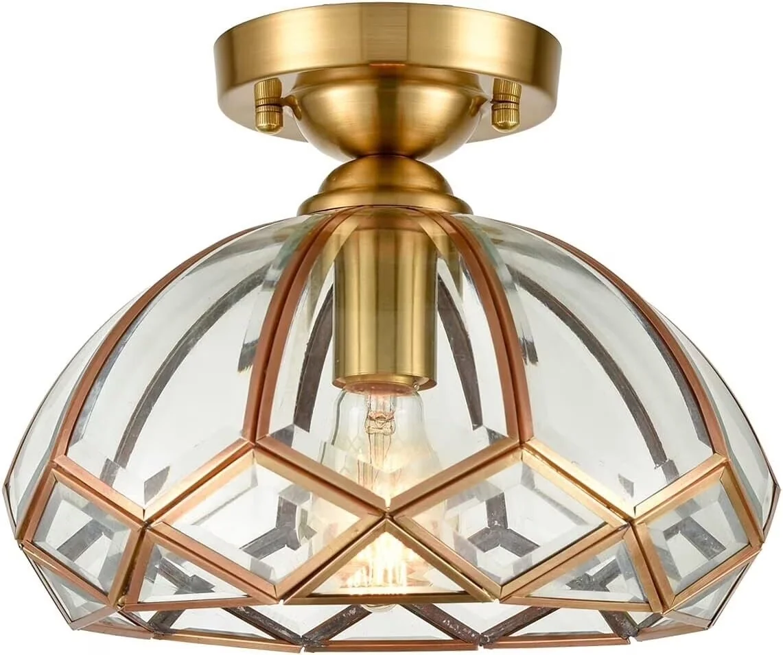 Innovative Ceiling Lights Fixture with LED, Dimmable, Energy Efficient - Gold Brass Model B63FAD