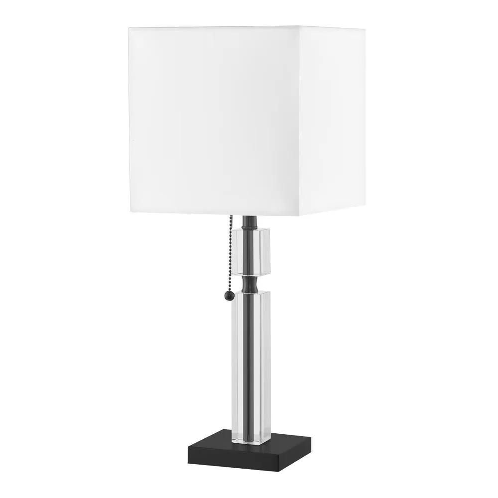 Durable Table Lamp with Incandescent, Dimmable, 1 Light Incandescent Matte Black - Metal Black Model 44F1ED