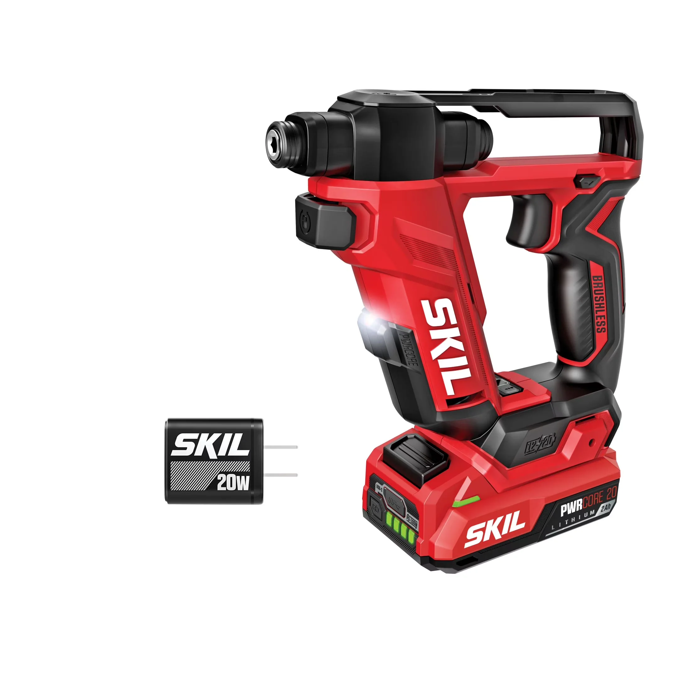 Premium Drills Driver with Battery, 12V, With Led Lights - Red DL6300D-12 Model 204703
