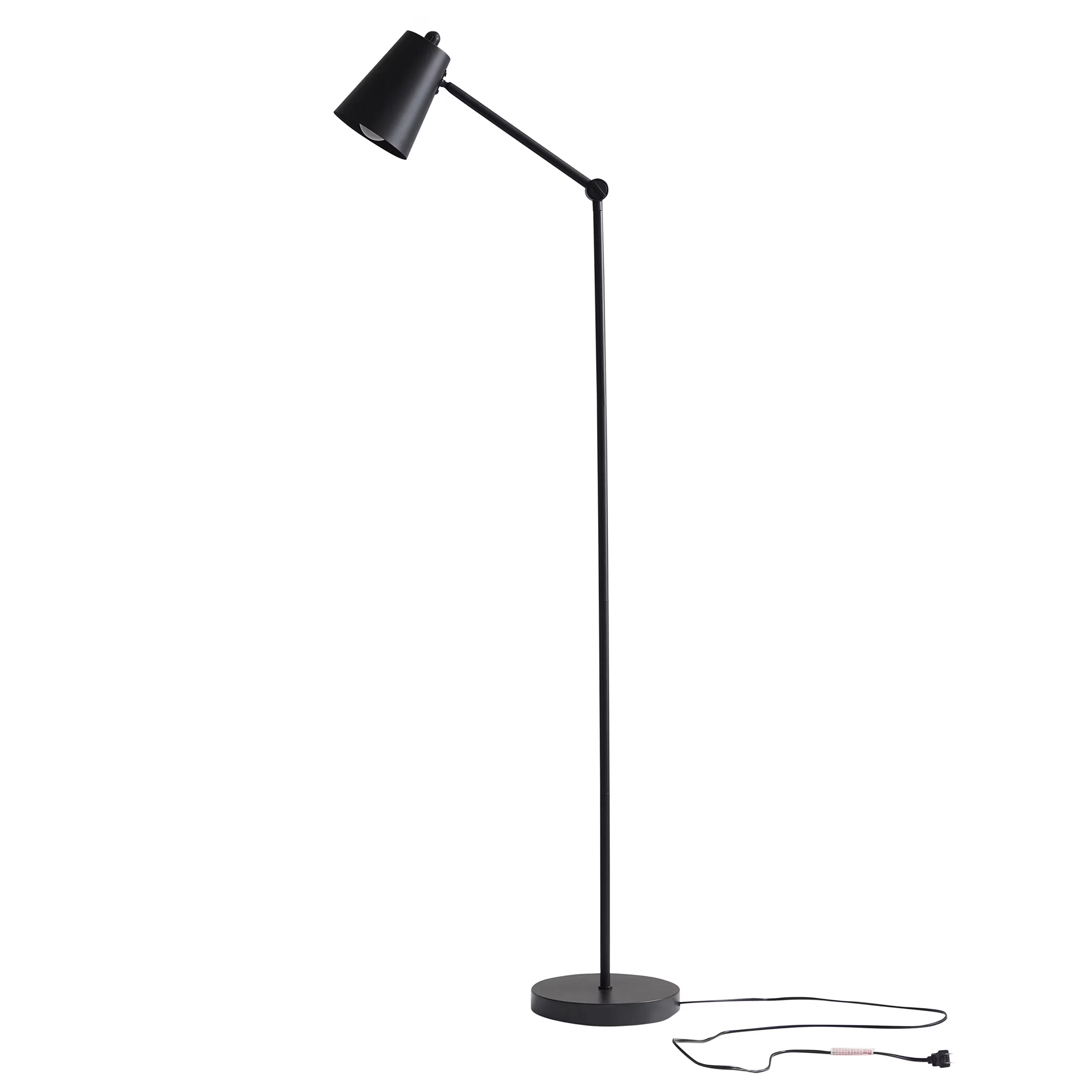 Floor Lamp Modern with LED, Task Lamps, 64 inch Black Architect - Metal Black Model D89C14