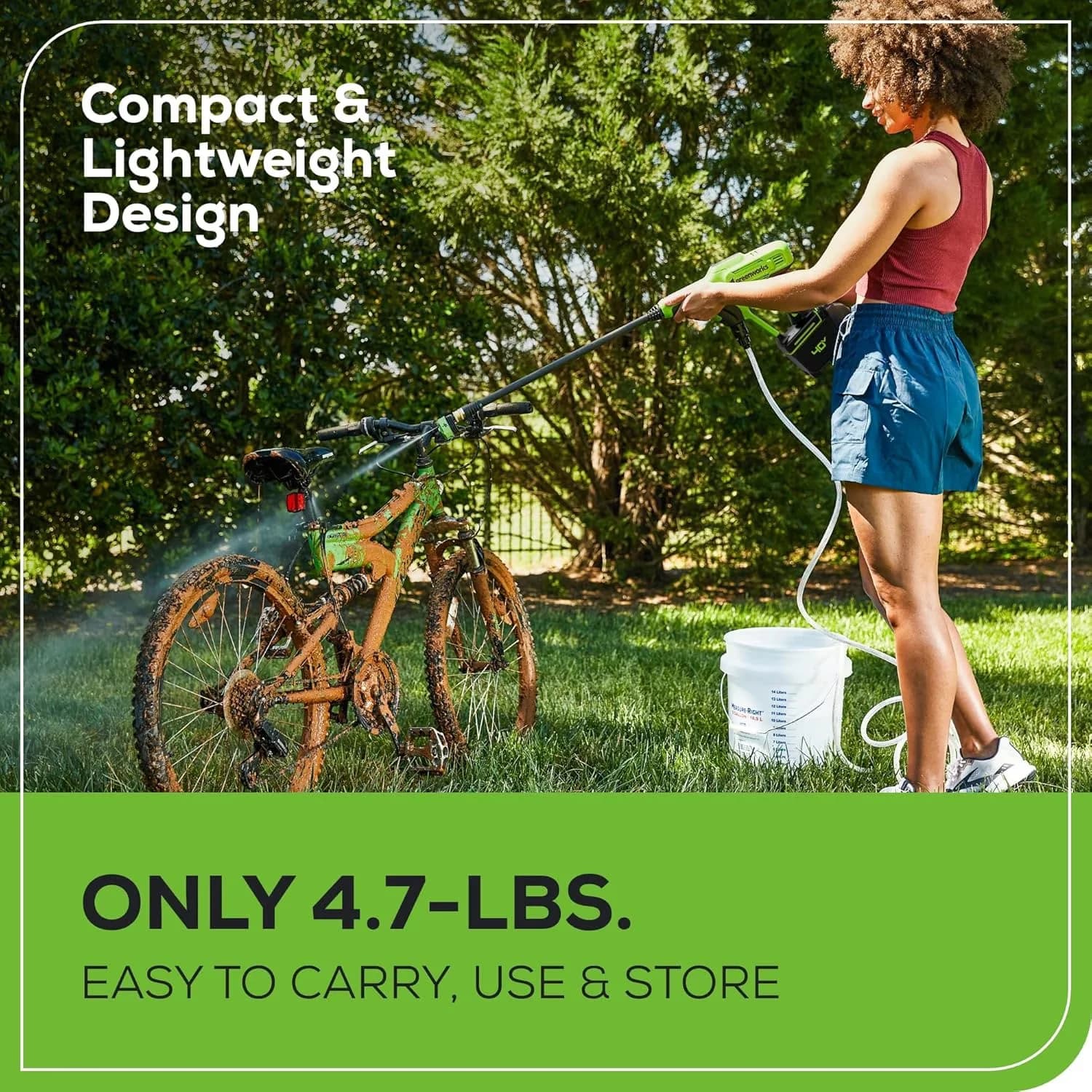 Classic Pressure Washer with 40V, Quick Connect Tips, 40V (600 PSI 0.8 GPM) Power Cleaner - Model 370295